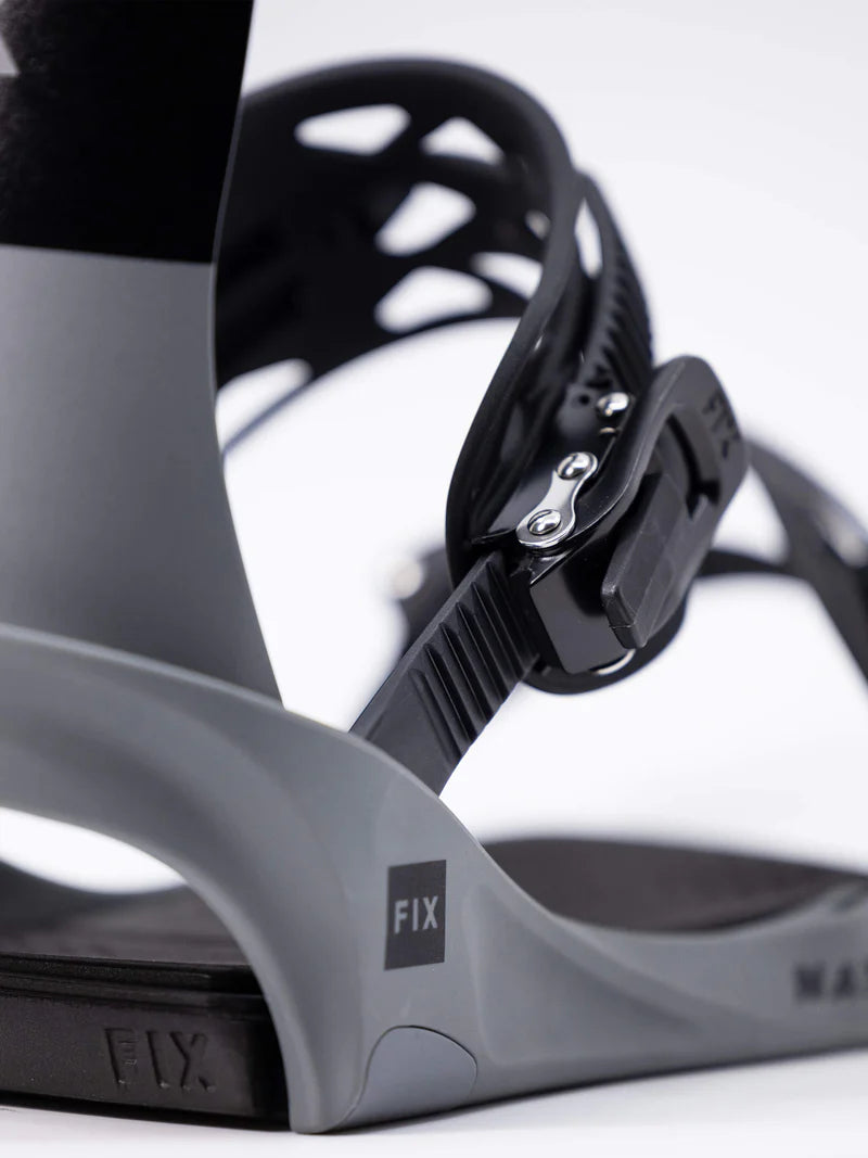 Fix Nation 2024 Snowboard Bindings - High-Performance Adjustable Snowboard Bindings for All-Mountain & Freestyle Riding - Perfect for Powder, Park & Backcountry Adventures