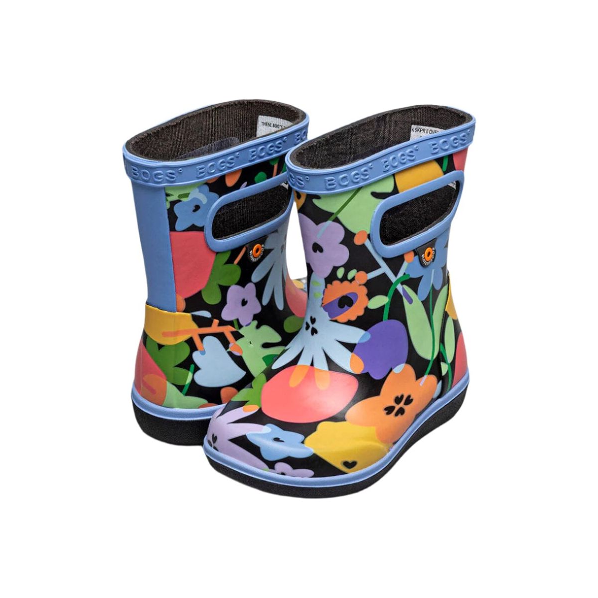BOGS Skipper II Kids' Waterproof Rain Boots - Non-Slip Winter & Spring Shoes for Boys & Girls - Perfect for Puddles, Mud, and Outdoor Play