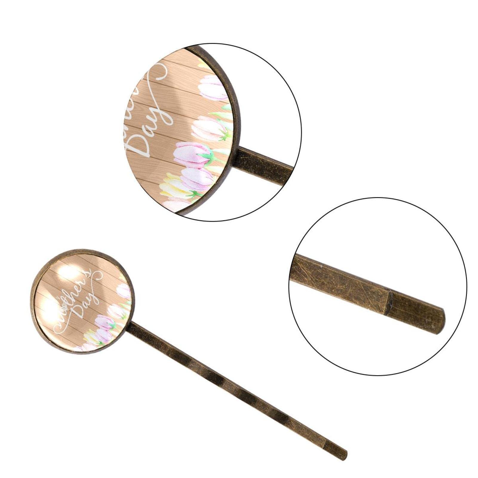 4PCS Handmade Floral Hair Clips for Women - Tulip Bobby Pins & Barrettes Set, Girls Hair Accessories for Mothers Day Gifts | Wedding, Party, Everyday Style