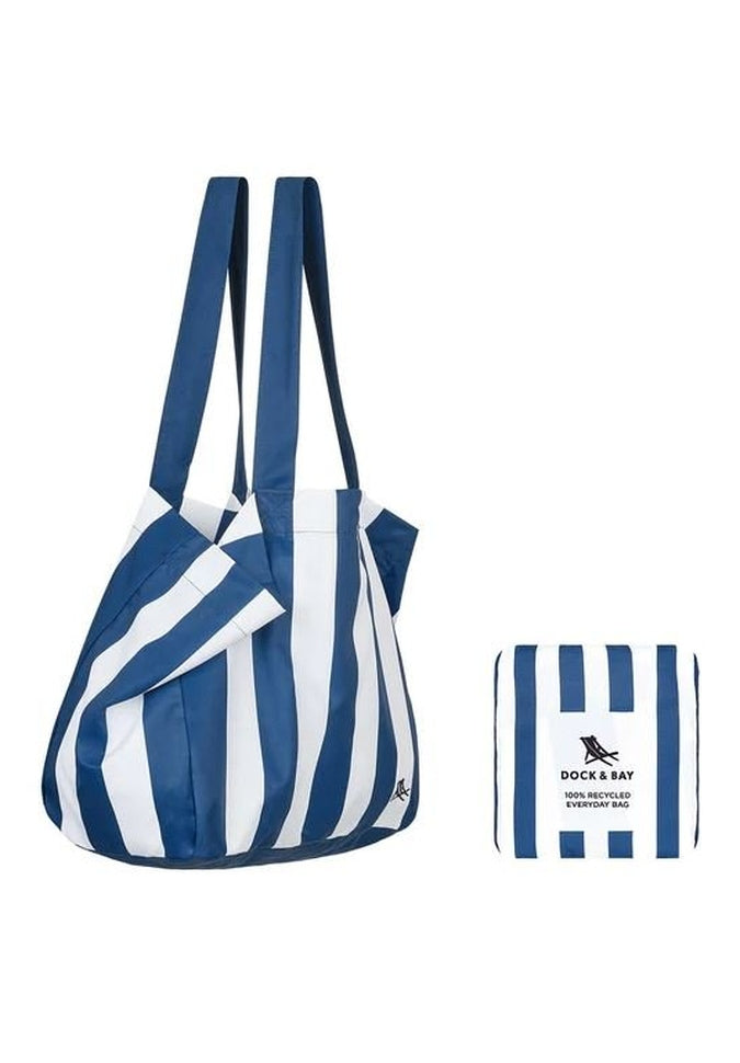 Dock & Bay Foldable Tote Bag - Lightweight & Waterproof Beach Bag for Travel, Gym, Shopping & Daily Use