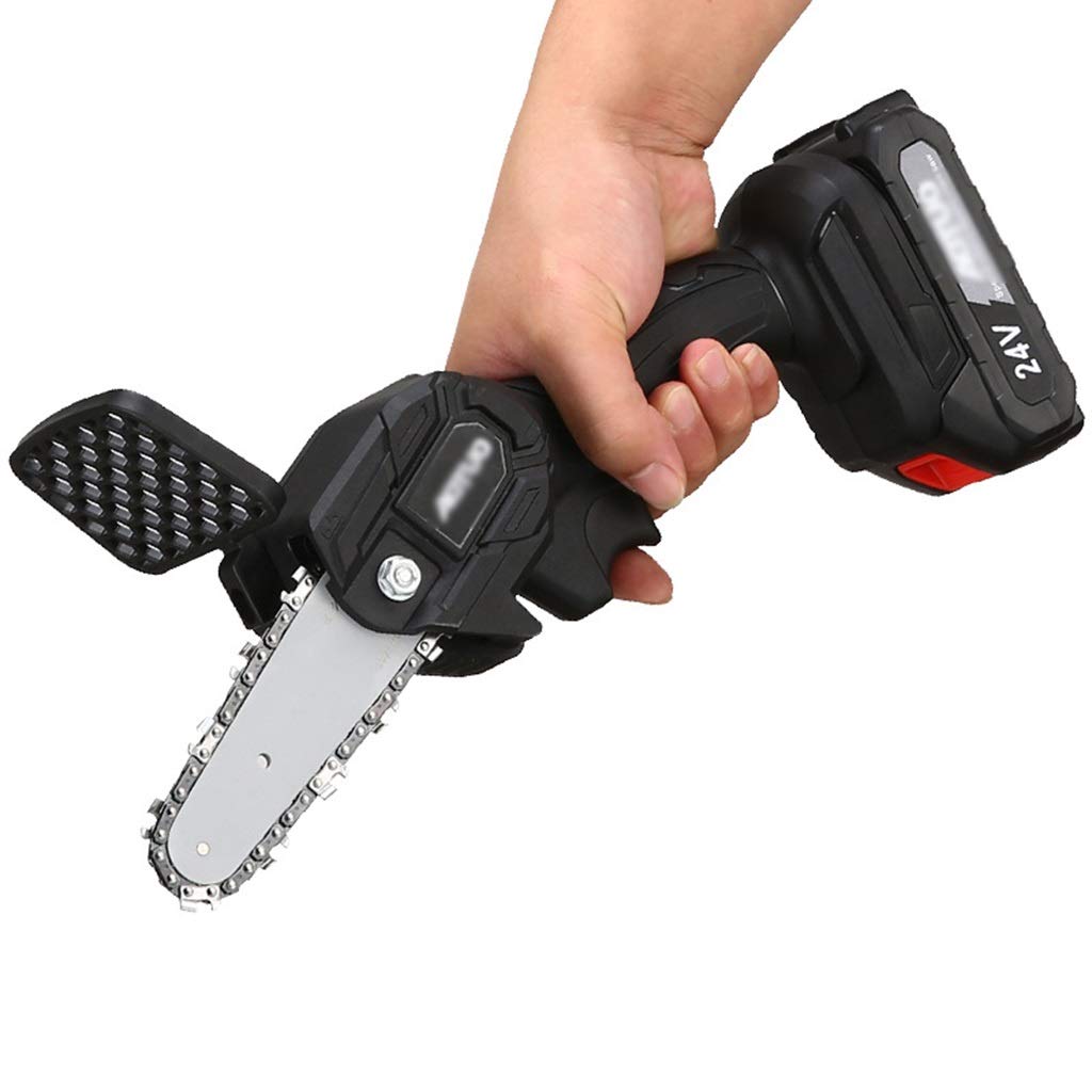 24V Cordless Electric Chainsaw - Lightweight & Portable Pruning Shears with Battery & Charger Included | Perfect for Tree Trimming, Gardening, and DIY Landscaping Projects