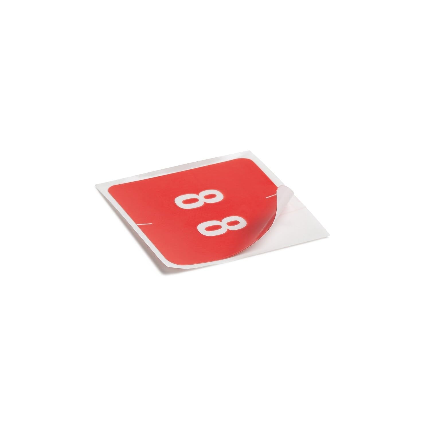Smead 67428 Red End Tab Labels - Number 8 for Office Filing