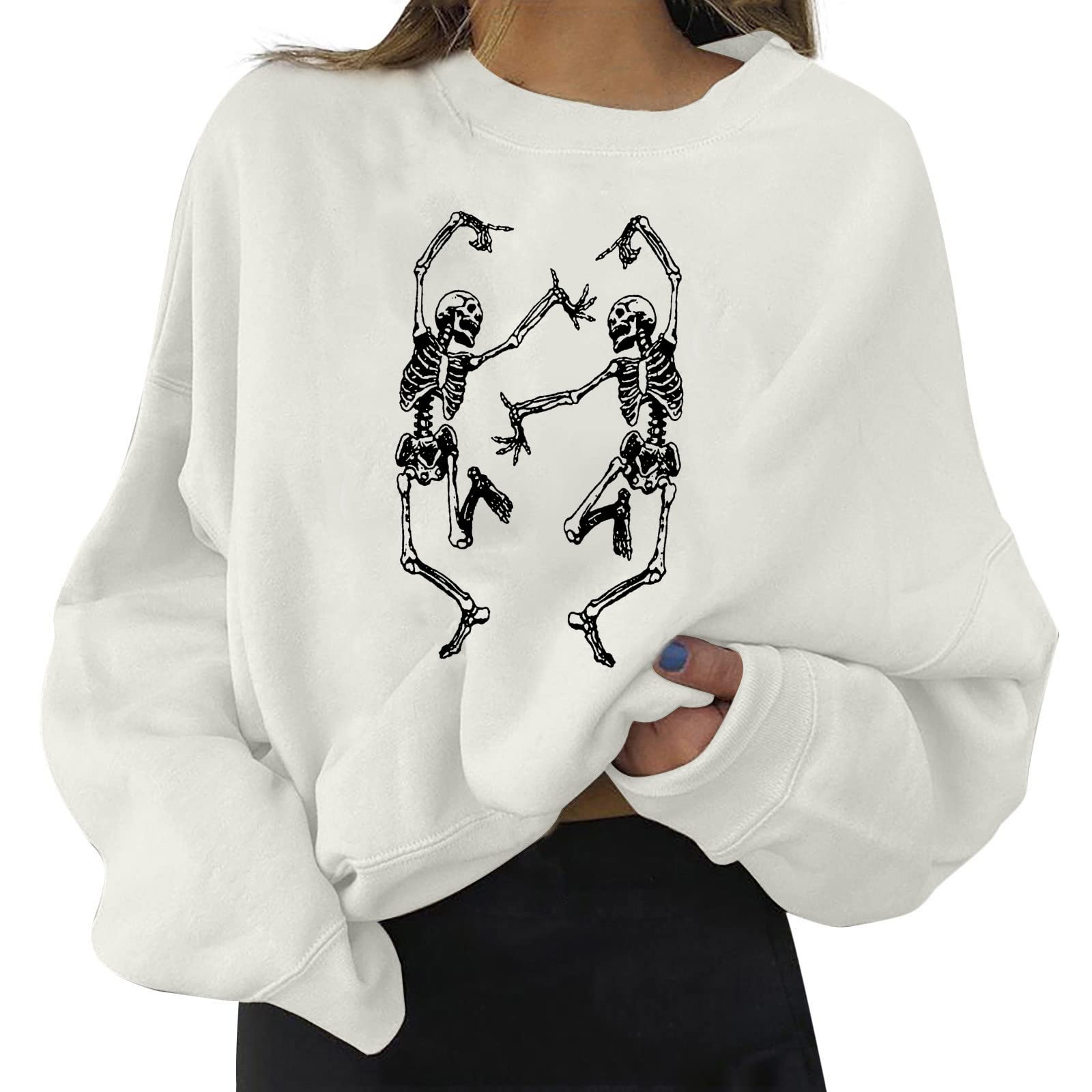 Women's Casual Long Sleeve Pullover Sweatshirt - Letter Print O-Neck Top for Daily Wear | Comfortable Loungewear for Home, Work & Weekend Outings