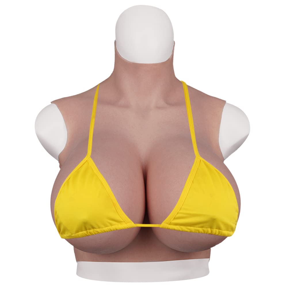 Realistic Silicone Breastplate B-Z Cup with Bloodshot Effect - Natural Body Design for All Body Types | Perfect for Cosplay, Halloween Costumes, and Drag Performances