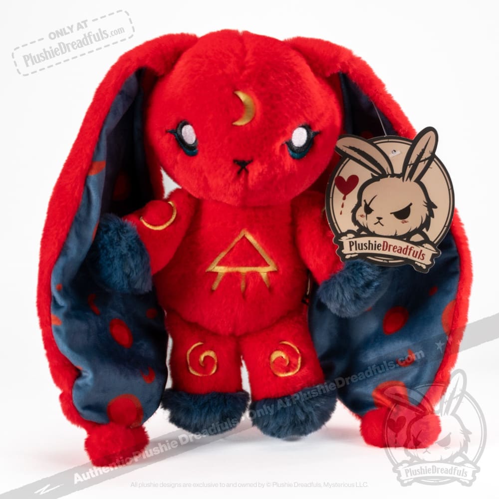 Plushie Dreadfuls Sickle Cell Anemia Awareness Rabbit - Soft Stuffed Animal Toy for Kids & Adults | Perfect for Comfort, Education, and Disease Awareness Gifts