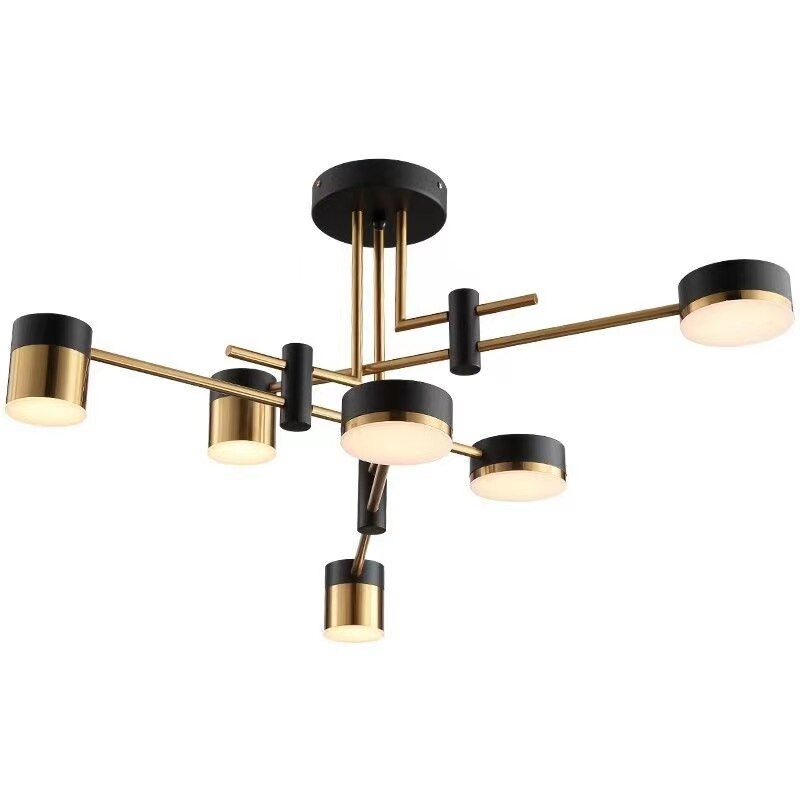 Sputnik Chandelier - Modern Elegant Crystal Ceiling Light Fixture for Dining Room, Living Room & Bedroom - Gold/Silver Finish Luxury Lighting Decor