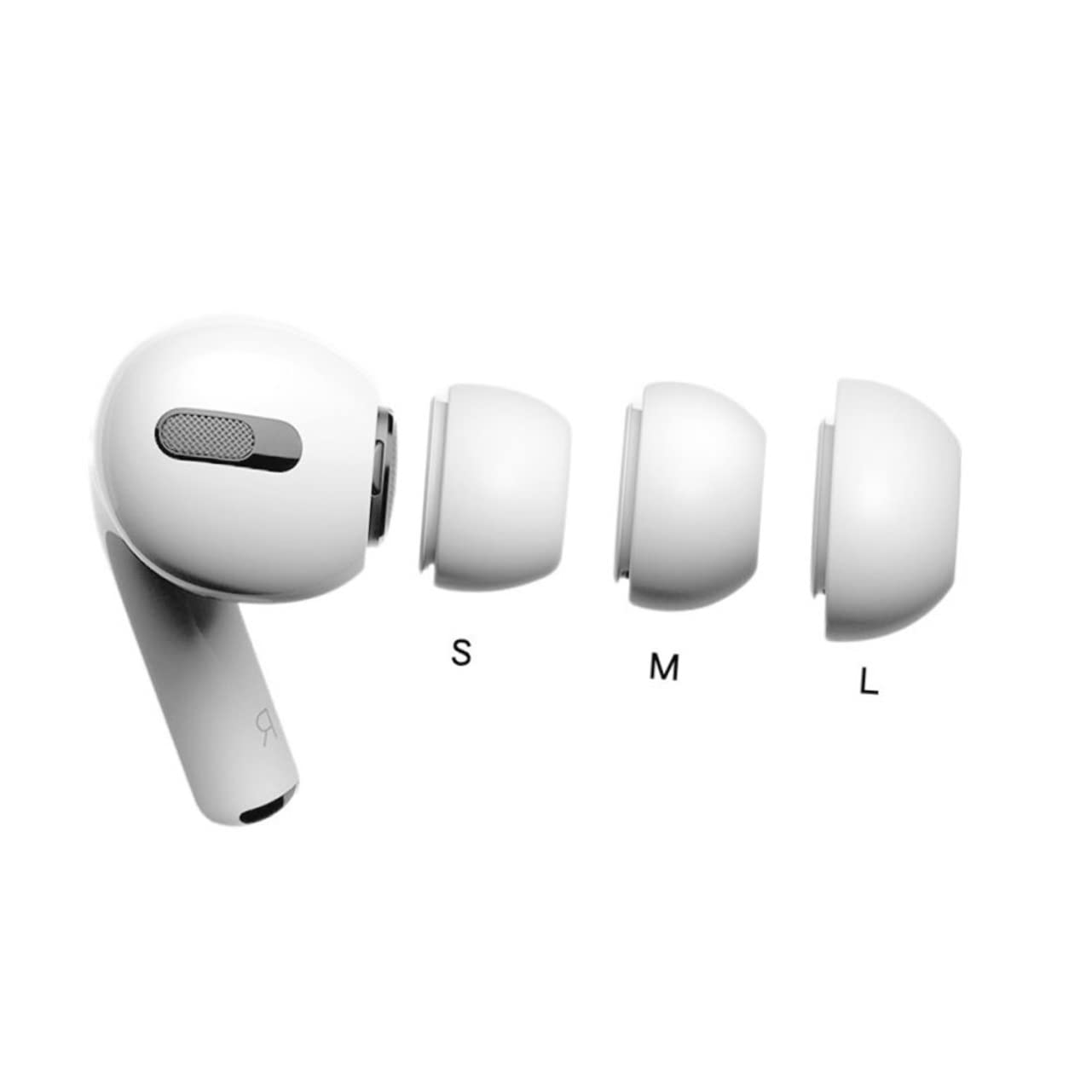 KOMBIUDA Earphone Caps - 1 Pair Silicone Ear Plugs & Headphone Case, Eartips for Makeup Plate, Blush Pro Small - Perfect for Travel, Gym & Noise Isolation