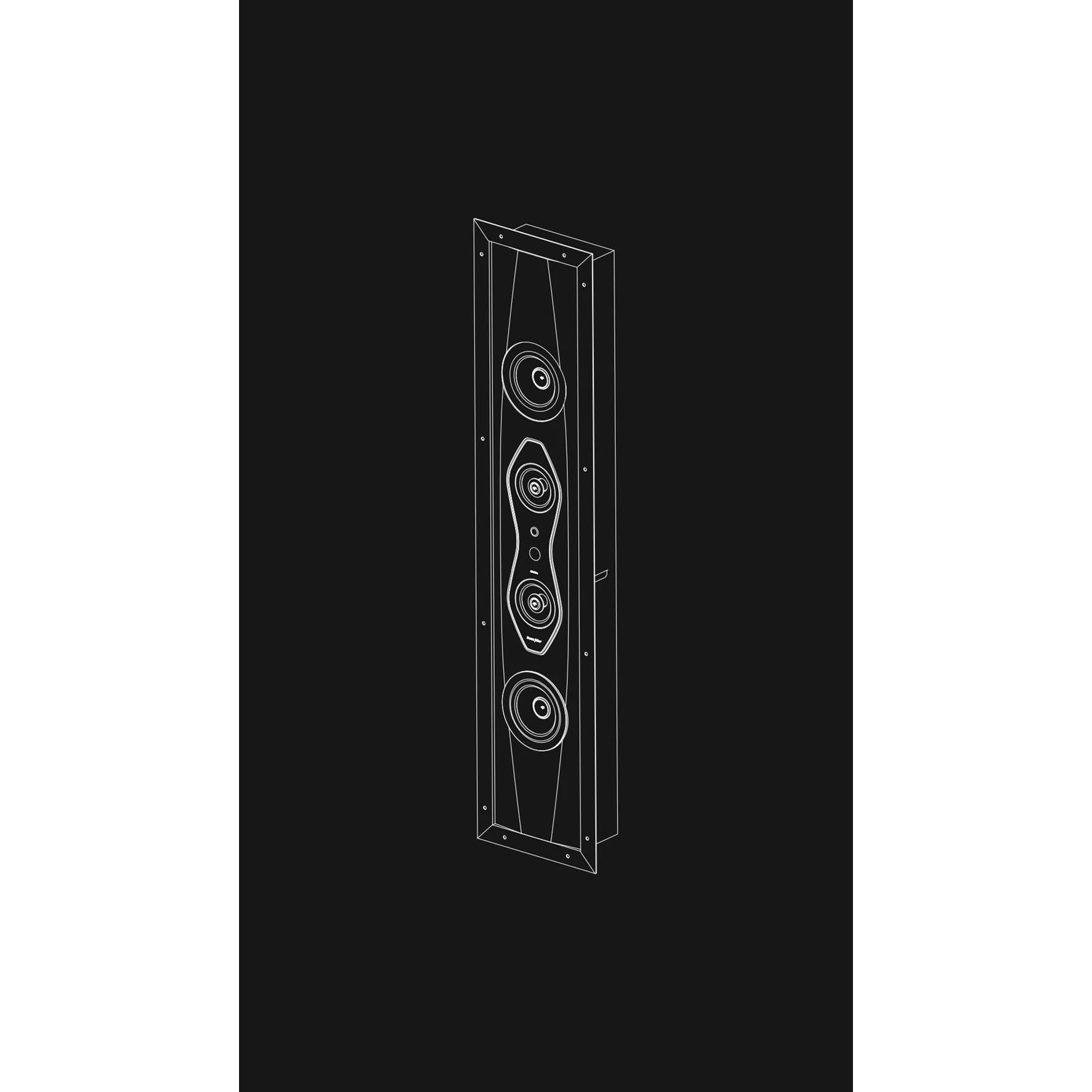 Sonus faber Arena 30 4-Way In-Wall Speaker - Premium Home Theater & Surround Sound System for Living Room, Bedroom, and Office Audio Installation