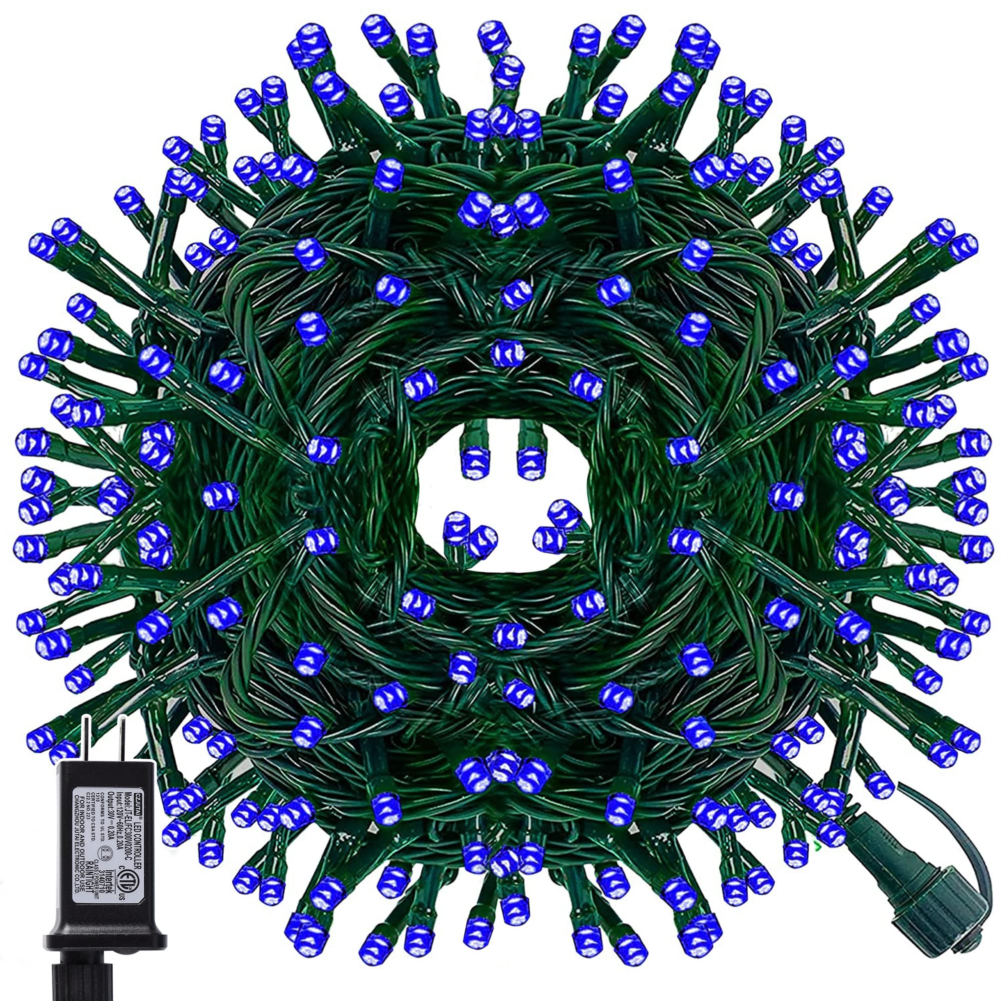 200 LED Christmas String Lights - 66FT Outdoor Waterproof Fairy Lights with 8 Lighting Modes | Connectable Green Wire Xmas Decor for Party, Garden, Wedding & Home | Perfect for Holiday Decorations, Backyard Lighting and Festive Celebrations