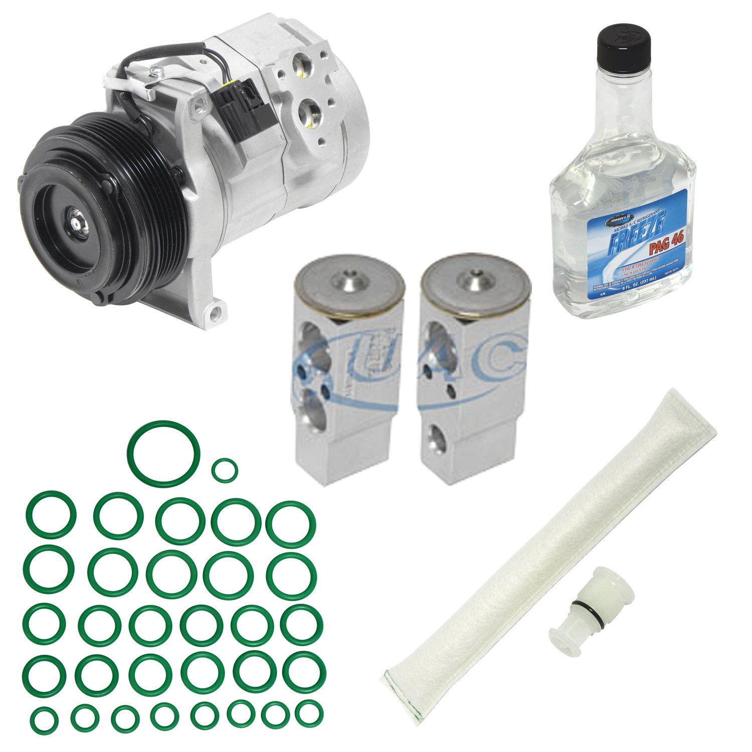 Universal Air Conditioner KT 3772 A/C Compressor and Component Kit - Replacement Parts for Car AC System Repair - Perfect for DIY Mechanics and Auto Shops