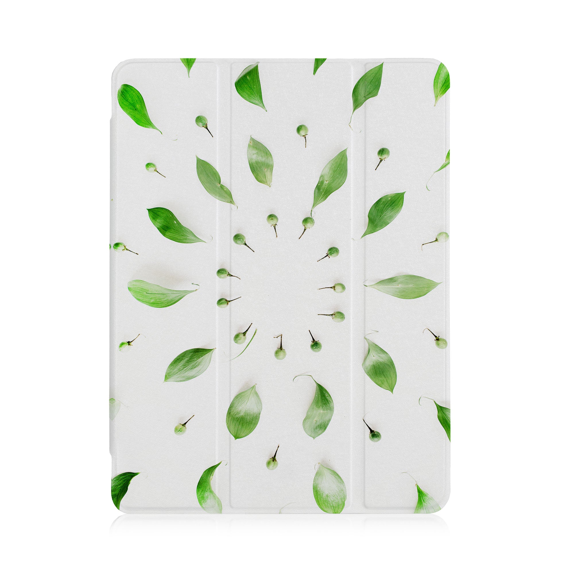 iPad See-Through Case with Flat Flower Design - Slim Protective Cover for iPad Air/Pro/Mini - Perfect for School, Work & Travel