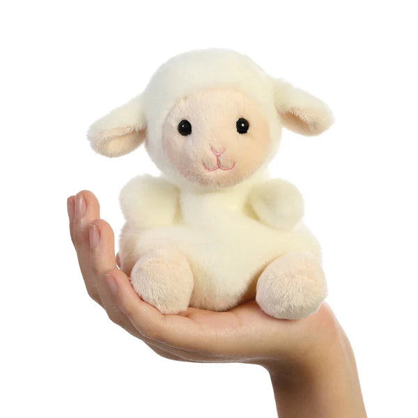 Palm Pals Woolly Lamb Plush Toy - Soft & Cuddly Stuffed Animal for Kids, Perfect for Gifts, Nursery Decor & Comforting Sleep Companions