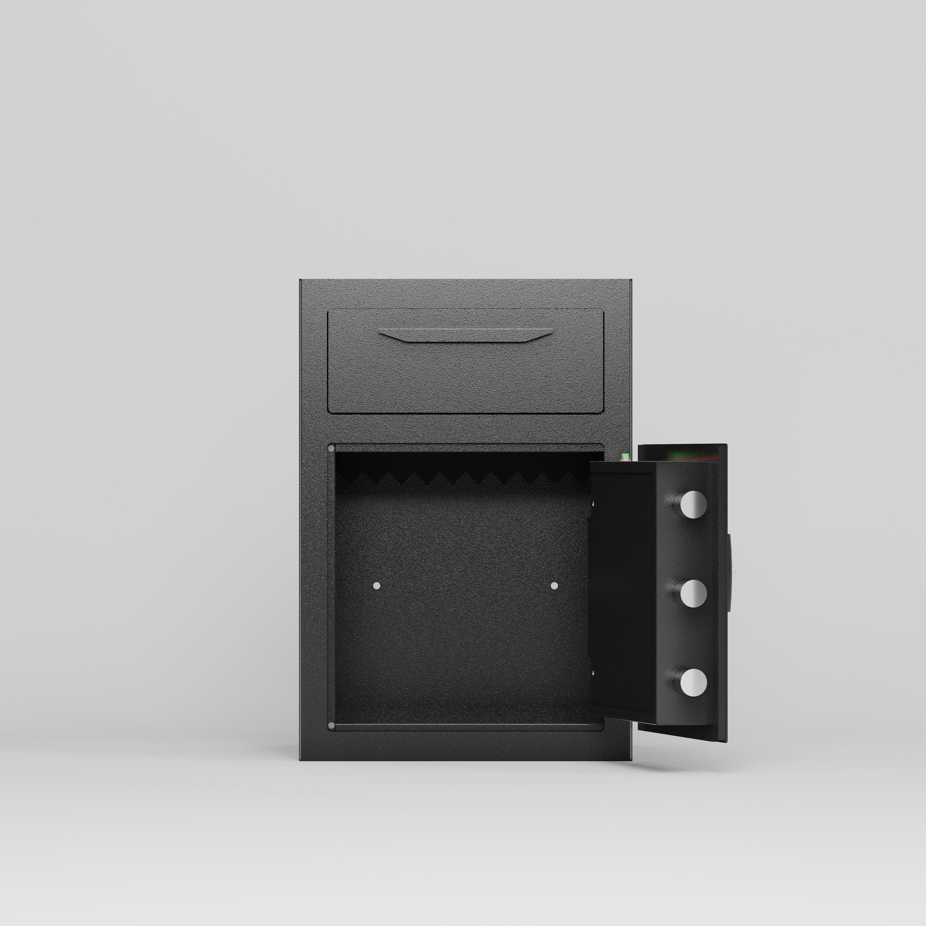 Carbon Steel Digital Depository Safe with Electronic Code Lock & Deposit Slot - Secure Cash Box for Home, Hotel, Restaurant & Office - Ideal for Retail Stores, Small Businesses and Night Drop Security