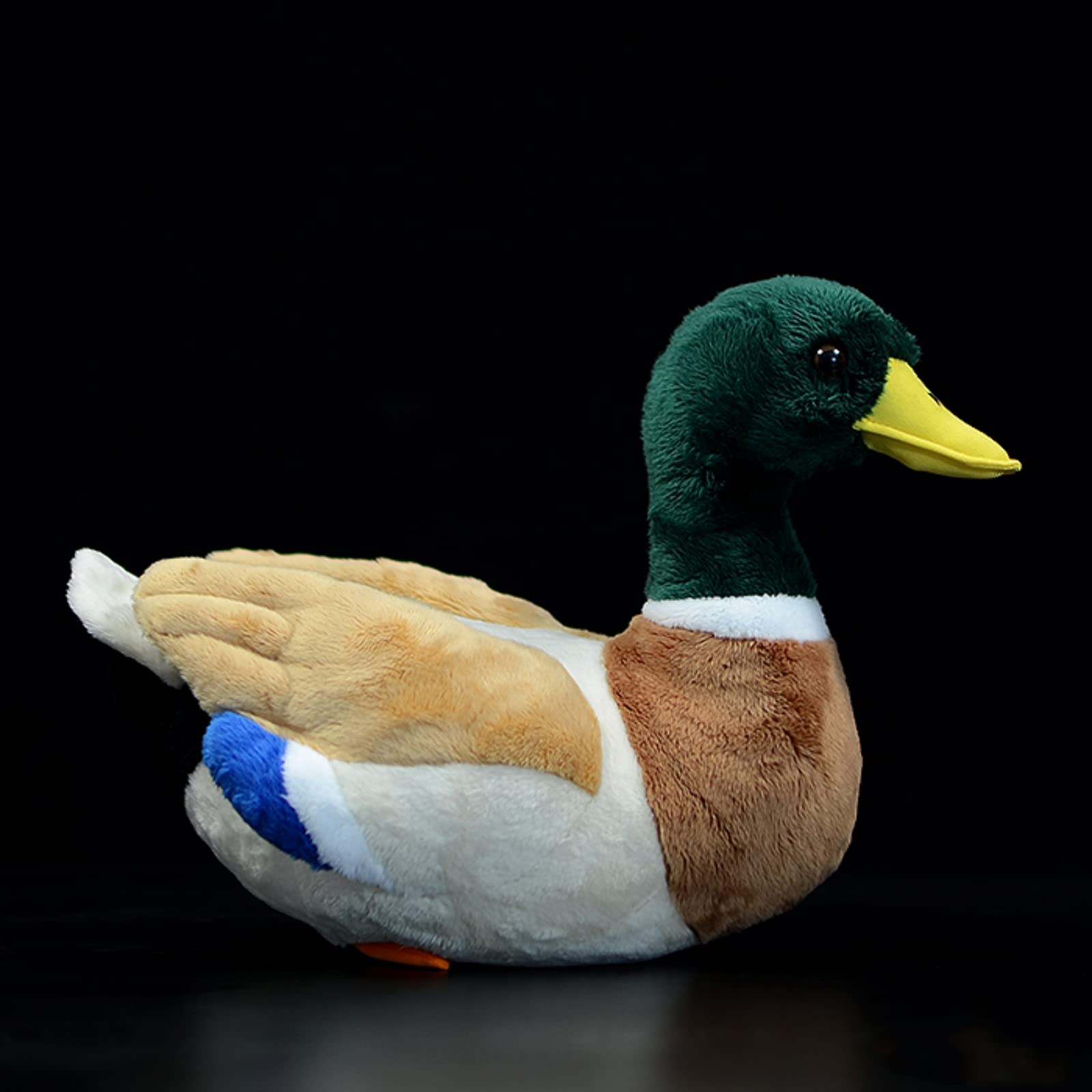 Realistic Duck Plush Toy - Super Soft Mallard Stuffed Animal for Kids, Home Decor & Gifts (Green 12.2