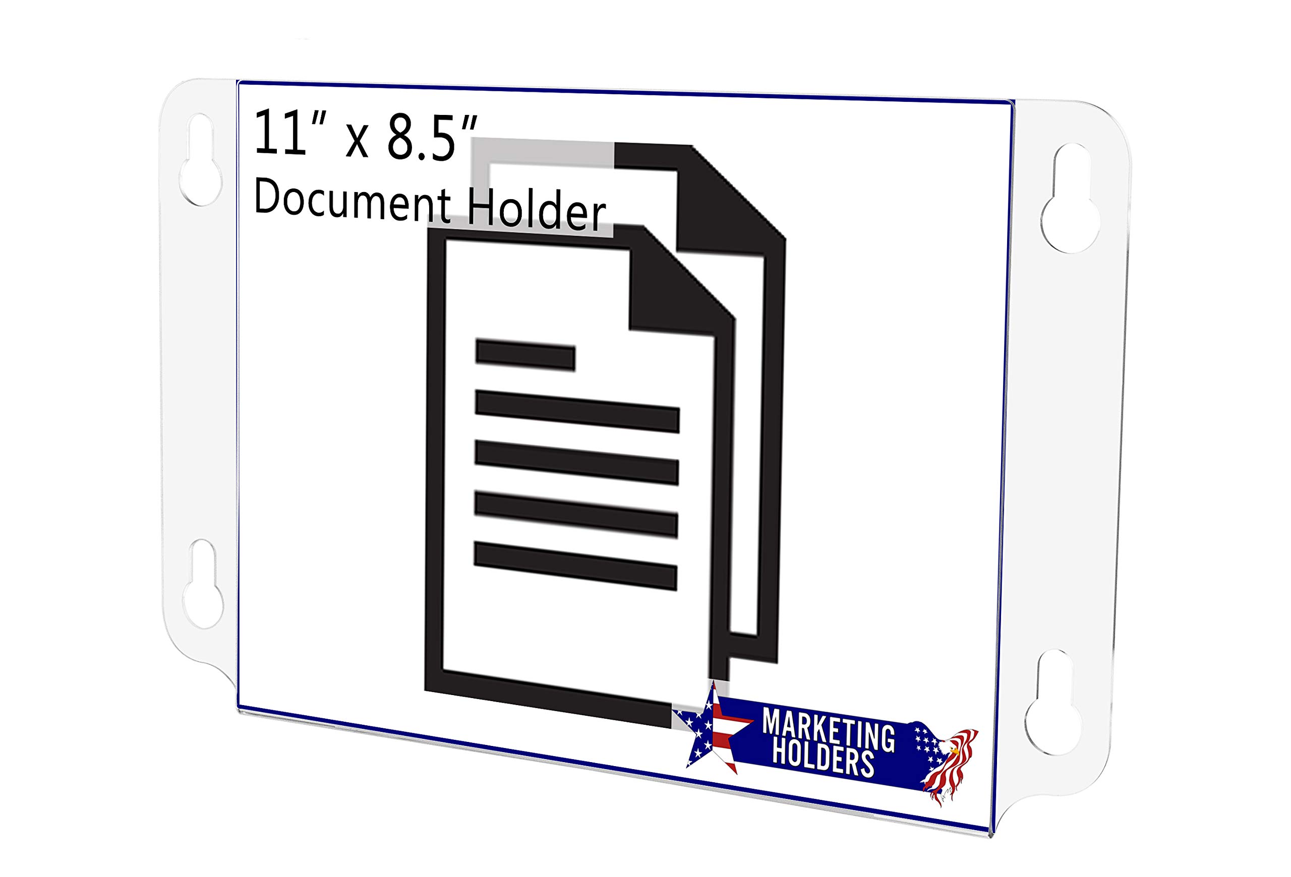 12 Pack Clear Acrylic Window Sign Holders - 11