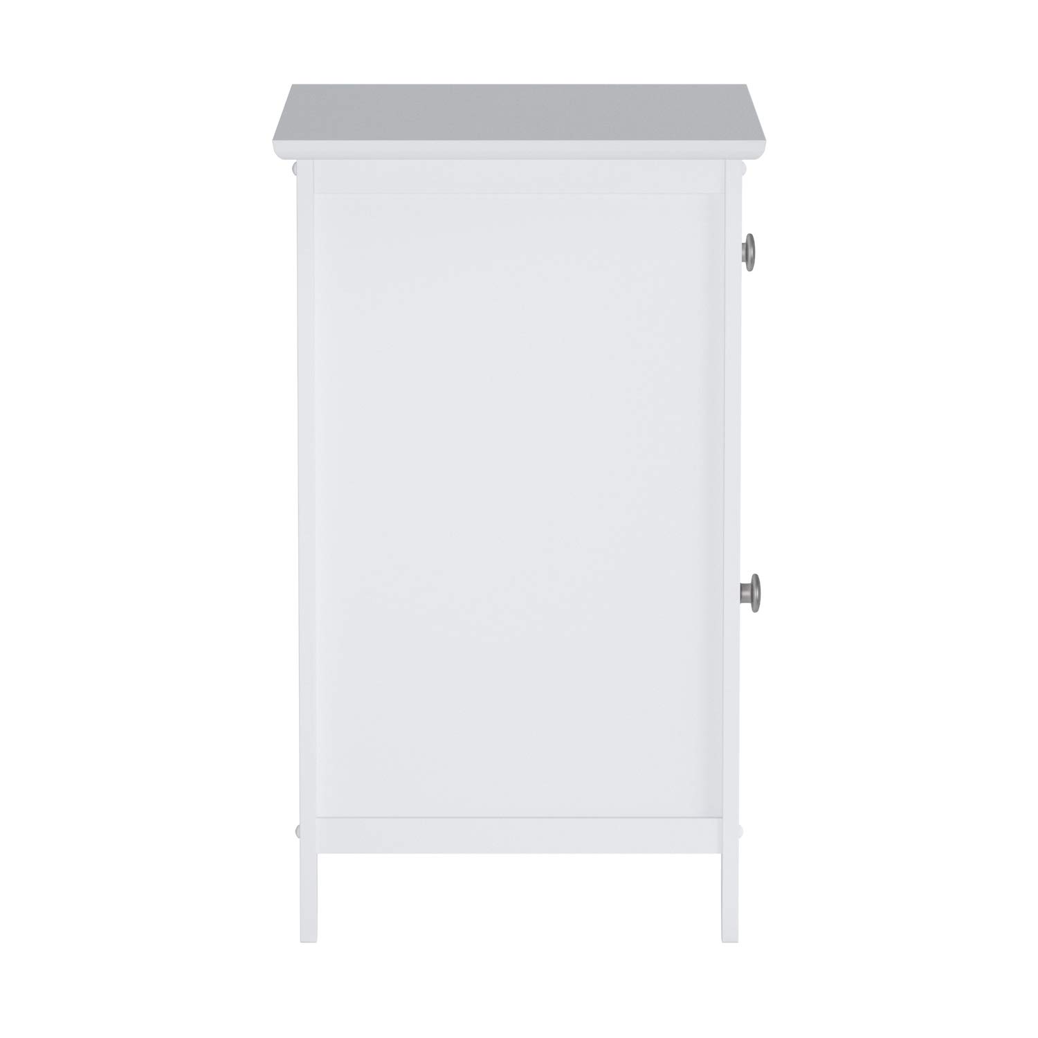 Winsome Wood White Nightstand with Drawer and Cabinet - Bedside Table with Storage for Bedroom, Living Room, Office | Compact Accent Table for Small Spaces