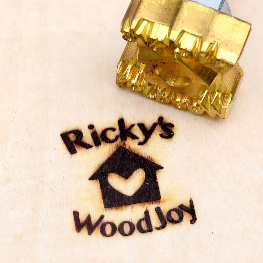 Custom Branding Iron Stamp for Wood & Leather - Personalized Logo Engraving, Durable Wood Burning Tool for DIY Crafts, Leatherworking & Branding Projects - Perfect for Makers, Woodworkers & Leather Artisans