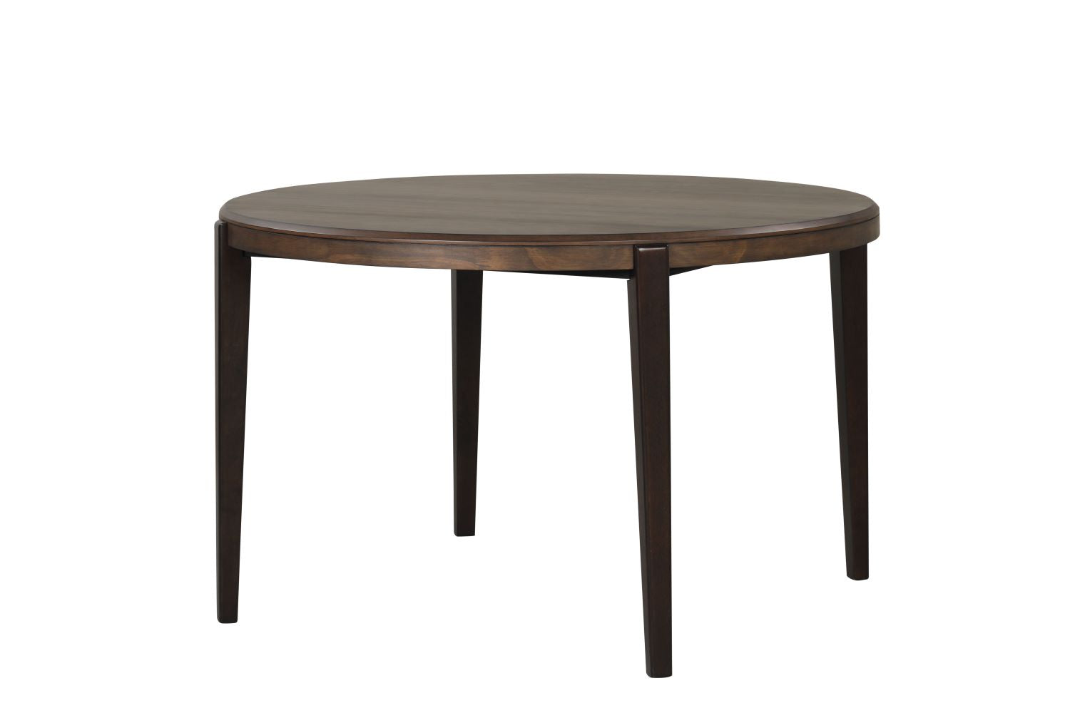 Arabella 5-Piece Round Dining Set with Upholstered Chairs - Black & Brown - Perfect for Indoor Dining Room, Kitchen or Breakfast Nook