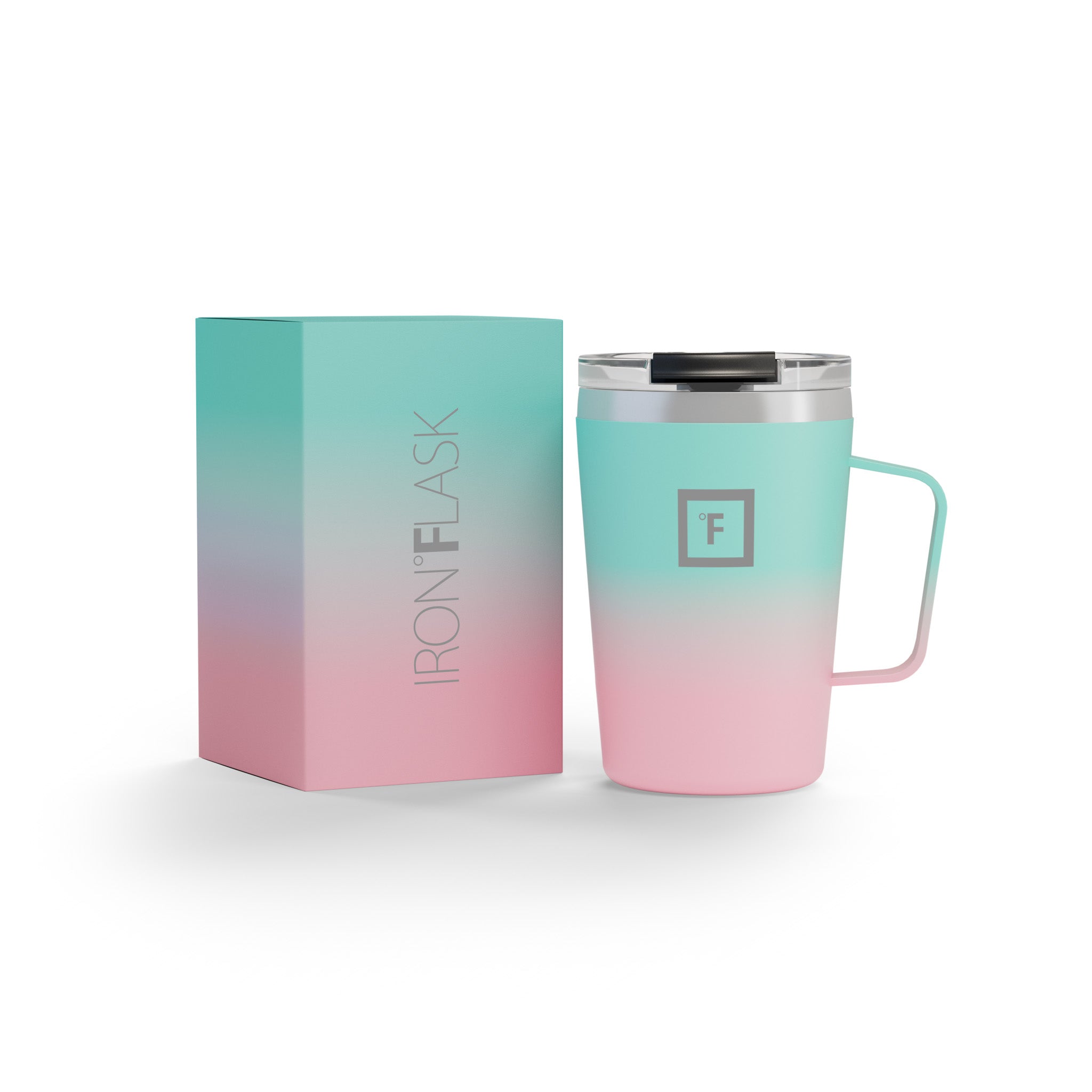 12 Oz Non-Slip Grip Coffee Mug - Insulated Travel Mug for Hot & Cold Drinks - Perfect for Office, Commute, Camping & Outdoor Activities