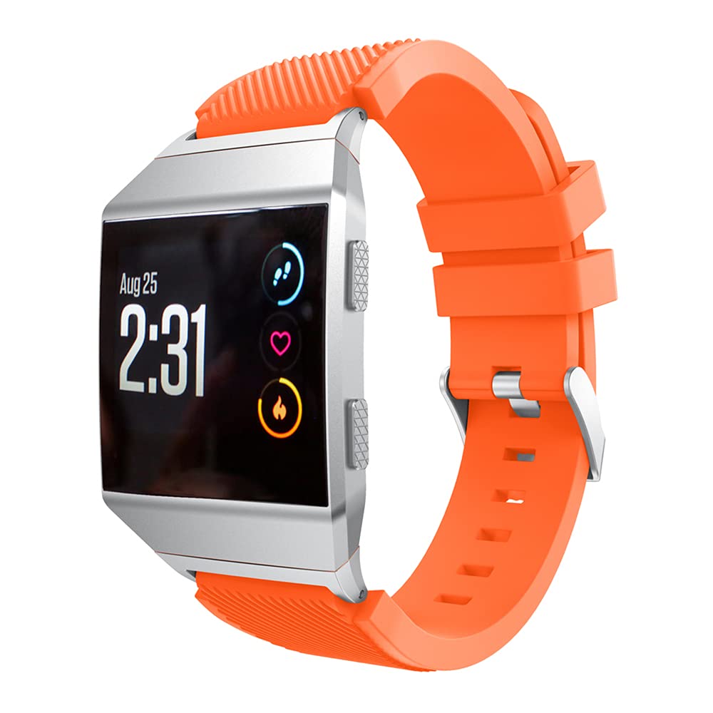 Waterproof Silicone Replacement Watch Band for Fitbit Ionic Smartwatch - Durable & Comfortable Strap for Running, Swimming & Daily Use