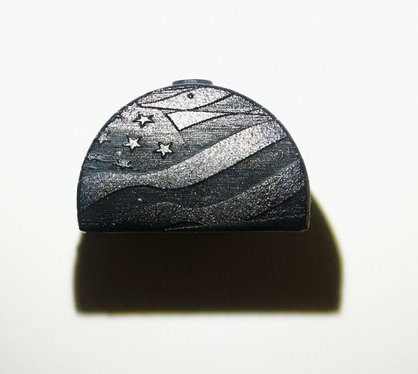 Lone Wolf Slug Plug - Waving American Flag Engraved - Fits Glock Pistols Gen 1-3 for Range & Hunting