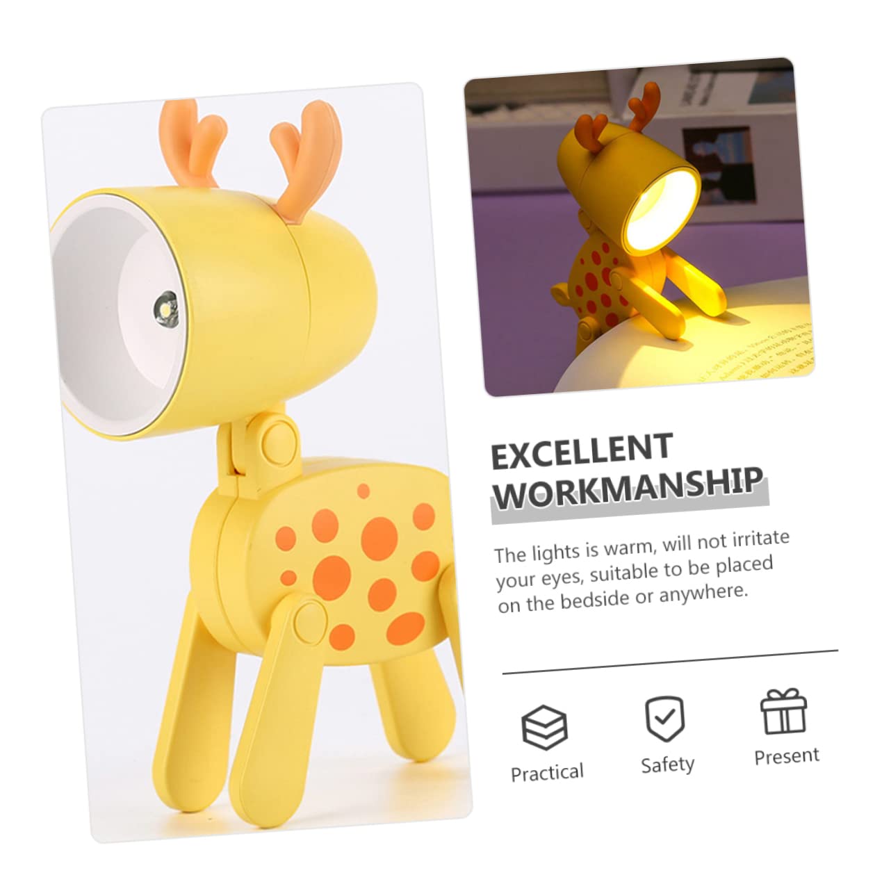 Angoily 3-Pack LED Pet Night Lights - Dimmable Night Light for Bedroom, Nursery, Kids Room | Perfect for Nighttime Safety & Comfort