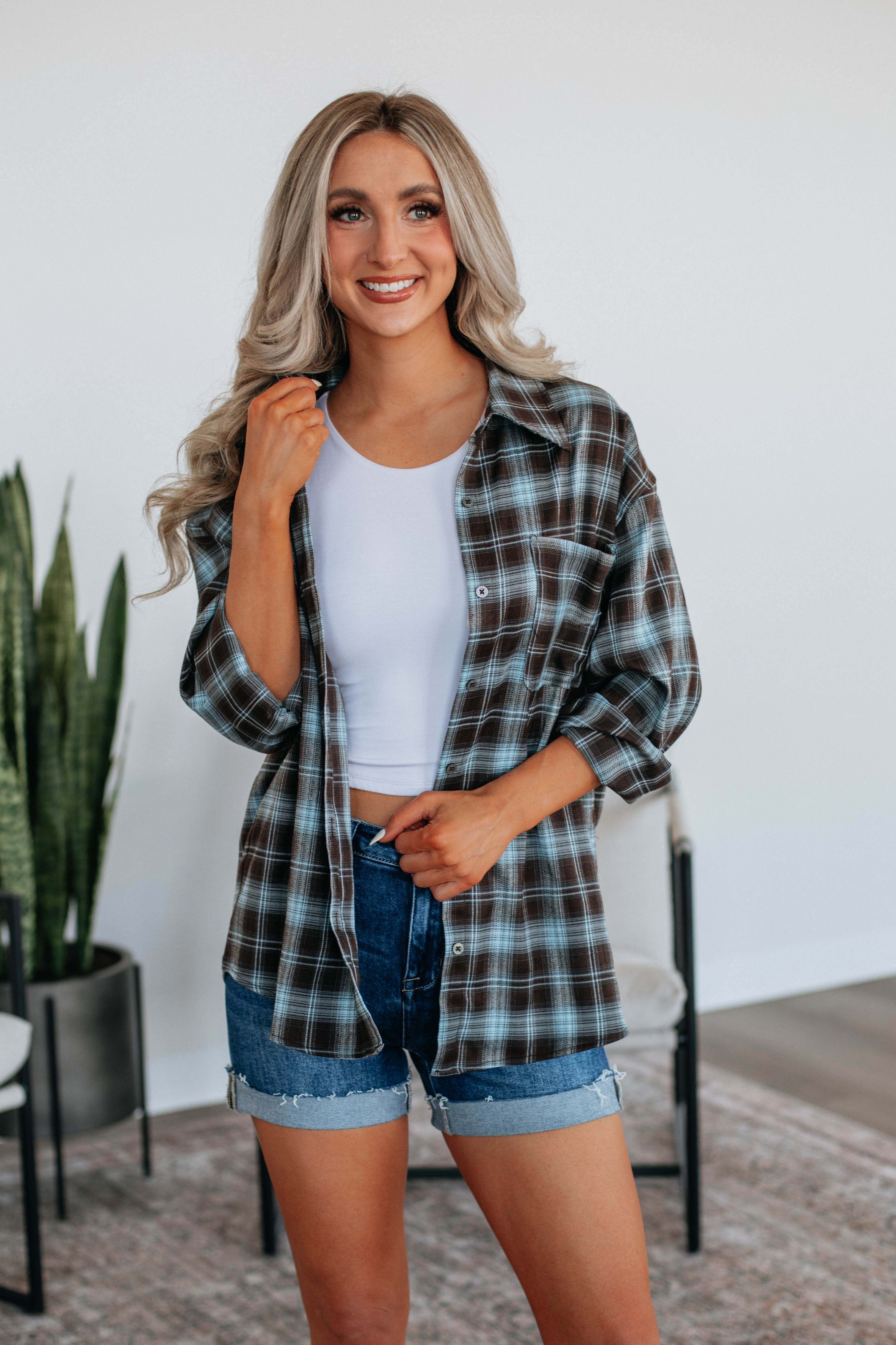 Ethan Oversized Flannel Shirt for Men - Soft Plaid Button Down Long Sleeve Shirt - Perfect for Casual Wear, Outdoor Adventures and Layering in Fall & Winter