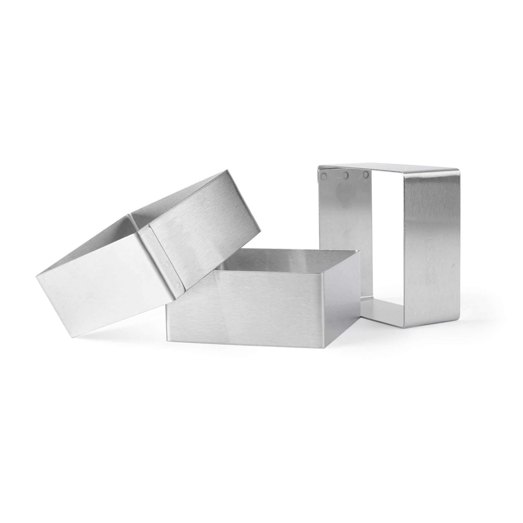 3.25 Inch High Square Cake Ring Mold - Perfect for Baking Layered Cakes, Cheesecakes, and Desserts | Durable Stainless Steel Baking Tool for Home Bakers and Professionals