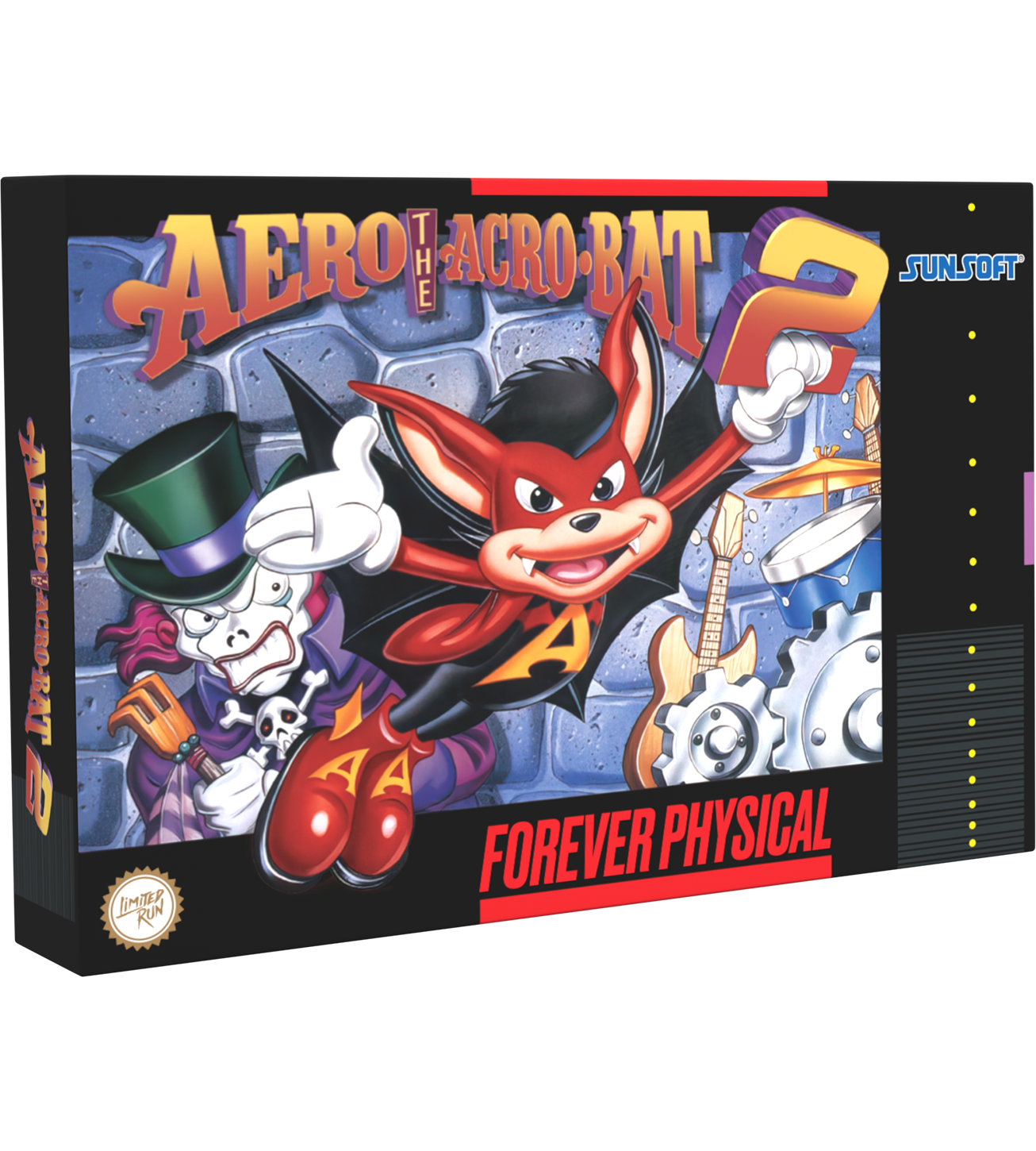 Aero the Acro-Bat 2 SNES Game - Classic 90s Platformer for Nintendo Super Entertainment System | Perfect for Retro Gaming Enthusiasts & Collectors