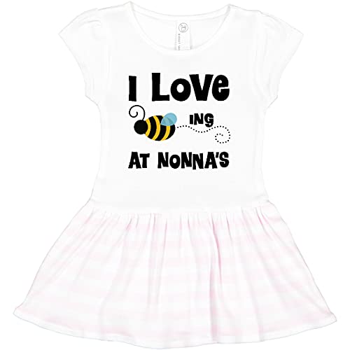 Inktastic Nonna's House Bee Toddler Dress - Cute Floral Print Baby Girl Outfit for Playdates, Parties & Family Photos