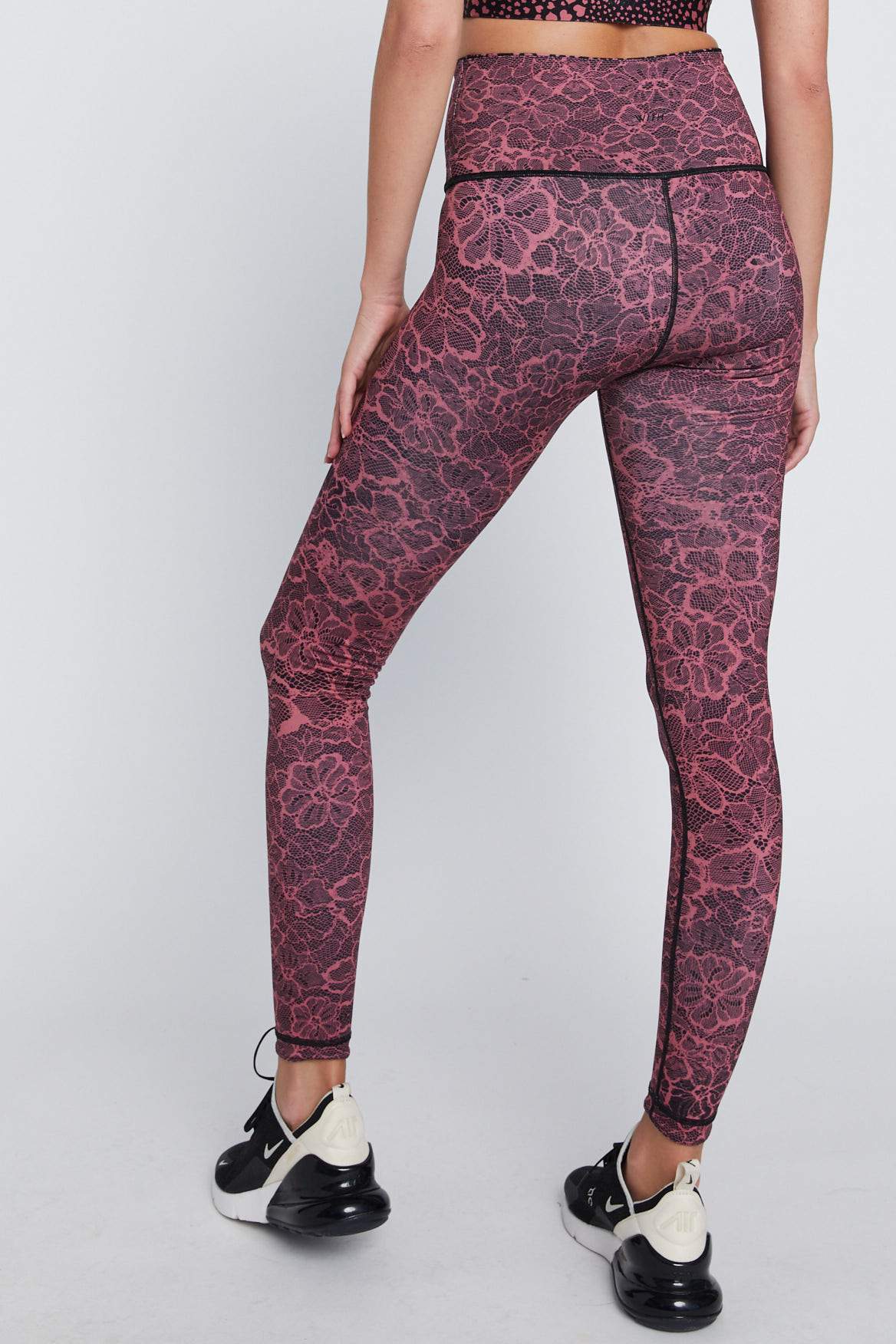 High Waist Reversible Leggings for Women - Mauve Cheer Workout Yoga Pants with Pockets | Perfect for Gym, Running, Lounge & Everyday Wear