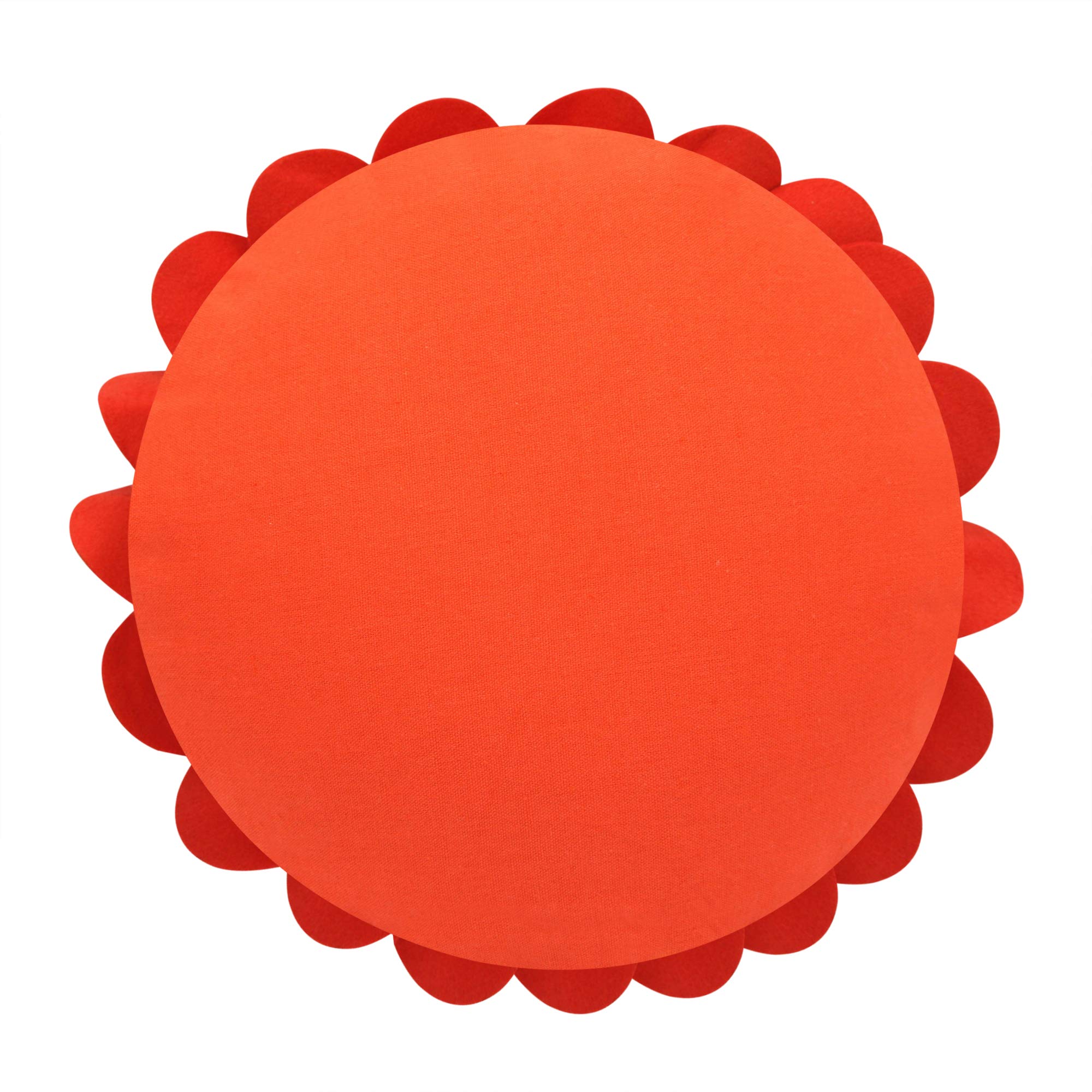 3D Happy Daisy Flower Throw Pillow - Soft & Cozy Round Decorative Pillow for Couch, Bed, Sofa - Unique Flower Shape Design Patented Home Décor - Perfect for Living Room, Bedroom, Nursery & Gift Giving