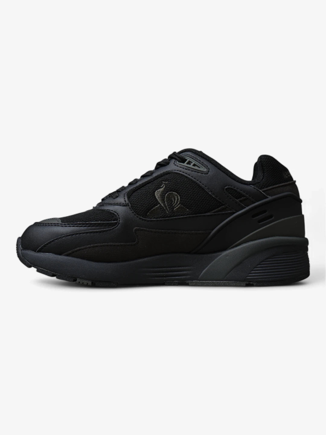 Le Coq Sportif R1100 Classic Sneakers - Black & Dark Green | Retro Running Shoes for Men & Women | Perfect for Casual Wear, Gym & Street Style