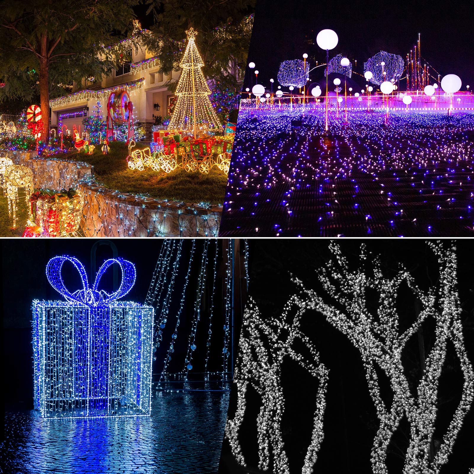 18ft LED String Lights with Remote - Waterproof for Outdoor & Christmas Decor