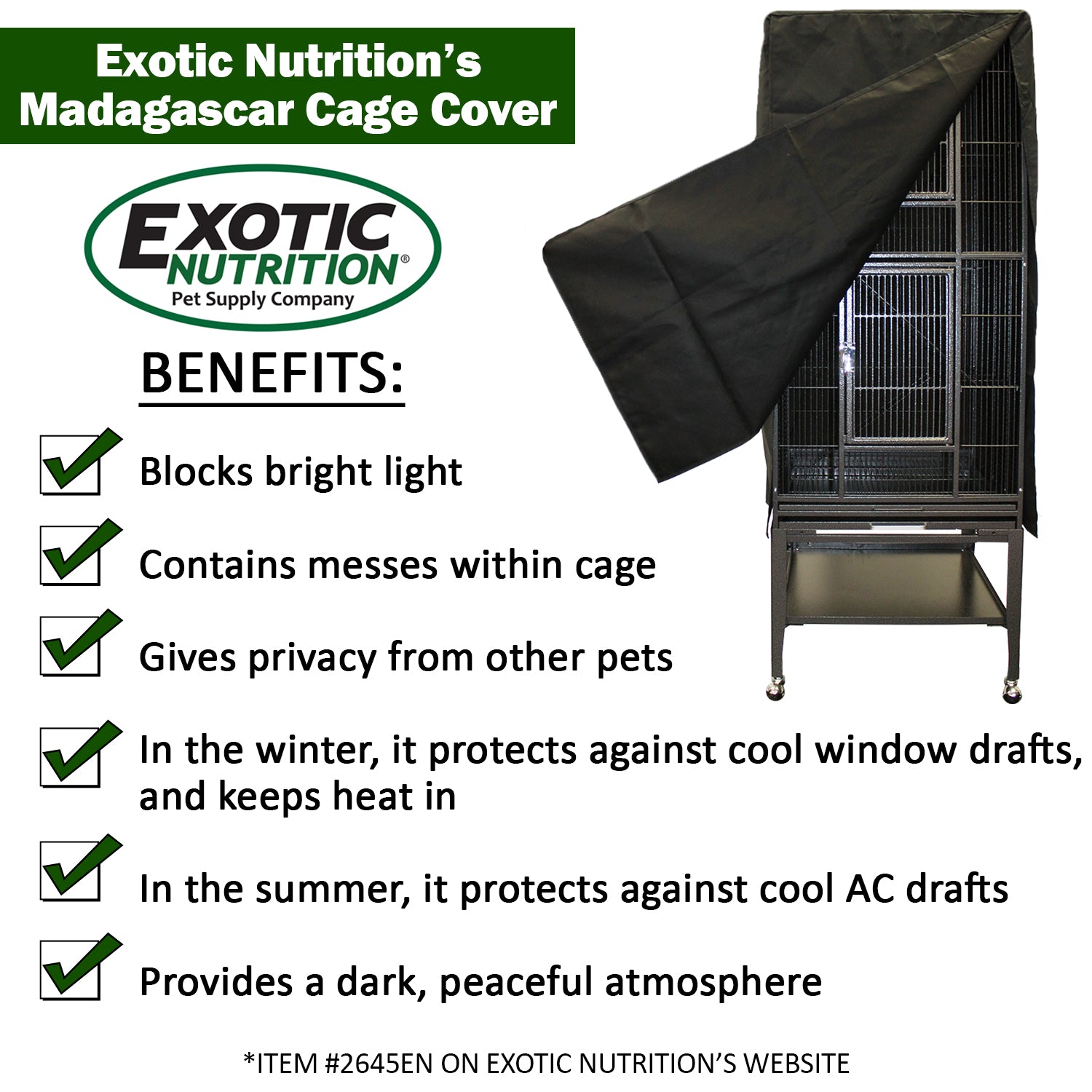 Premium Madagascar Cage & Starter Kit for Sugar Gliders - Complete Habitat Set with Accessories for Small Exotic Pets - Perfect for Home, Nursery, or Vet Clinic Use