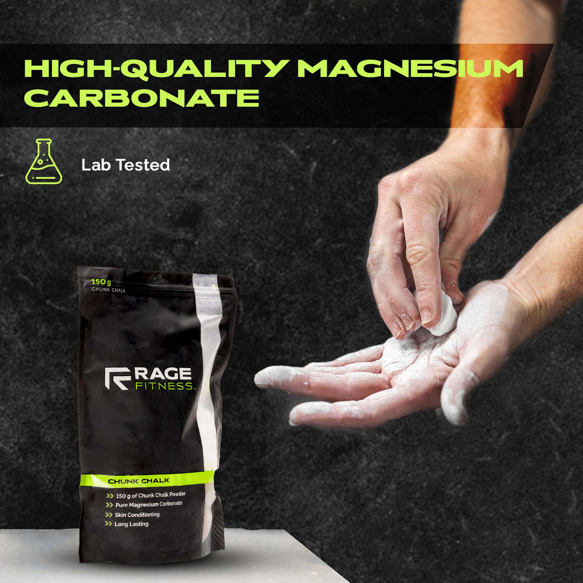 Gym Chalk | Premium Magnesium Carbonate Athletic Chalk for Superior Grip - Ideal for Weightlifting, Gymnastics, Rock Climbing & CrossFit Workouts