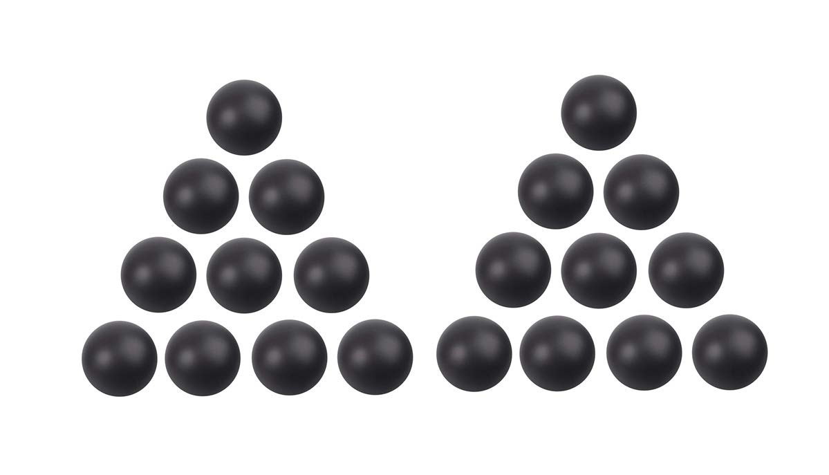 Nickston 20pcs Reusable .68 Cal Rubber Balls - Paintball Training & Tactical Defense