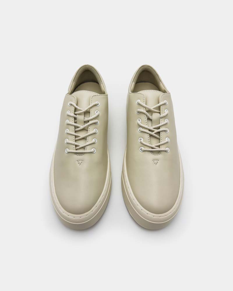 Premium Creamy Calfskin Platform Sneakers - Women's Classic Casual Shoes for Everyday Wear | Comfortable Walking Shoes for Work, Travel & Street Style Fashion