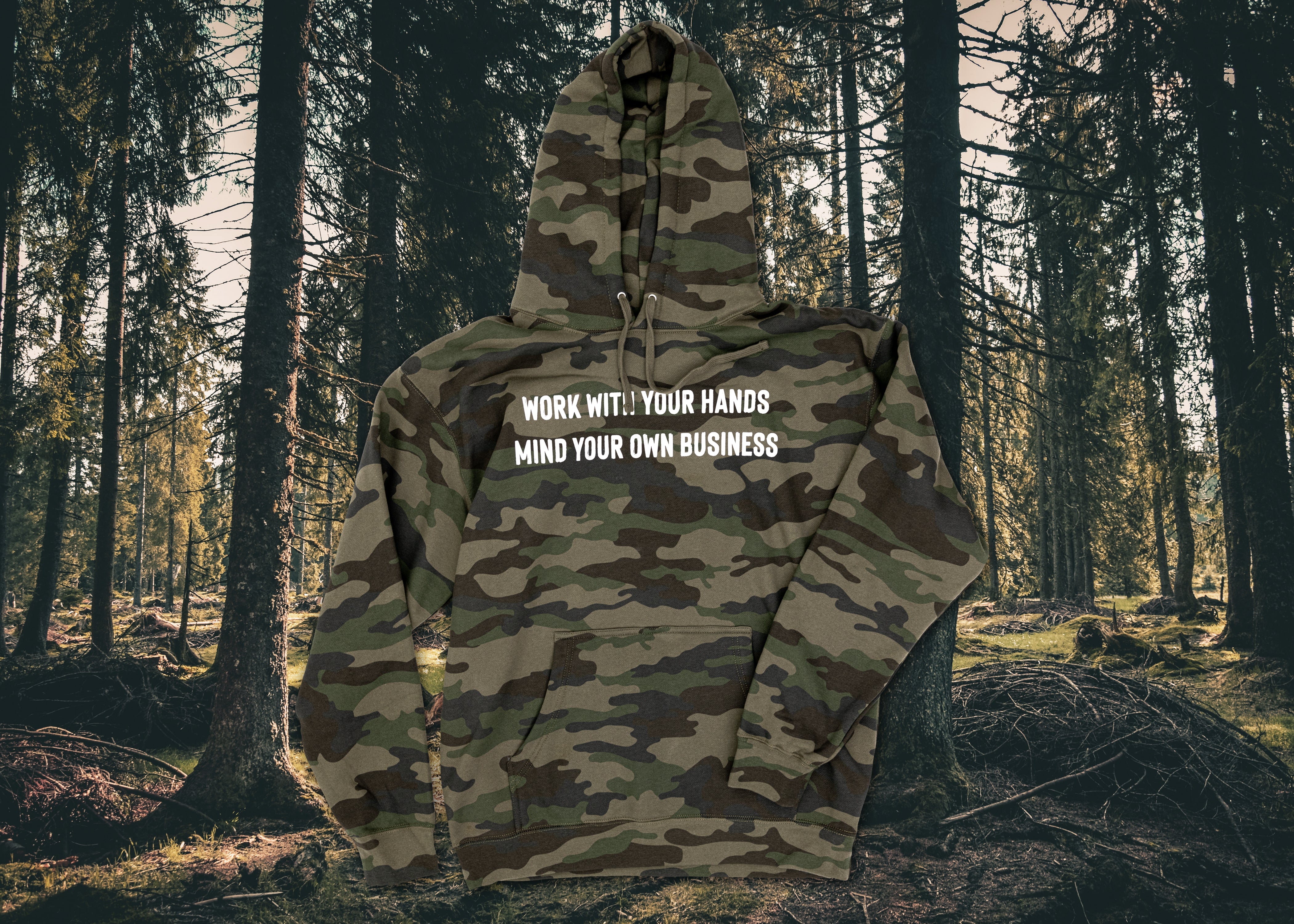 Men's Camo Hoodie - Durable & Comfortable Hunting Jacket for Outdoor Work & Adventure | Perfect for Hunting, Hiking, and Camping