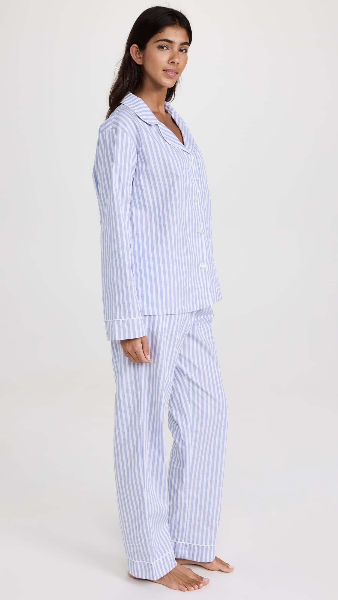 BedHead Pajamas Women's Classic Striped Cotton Pajama Set - Soft & Comfortable Sleepwear for Lounge & Nighttime Relaxation