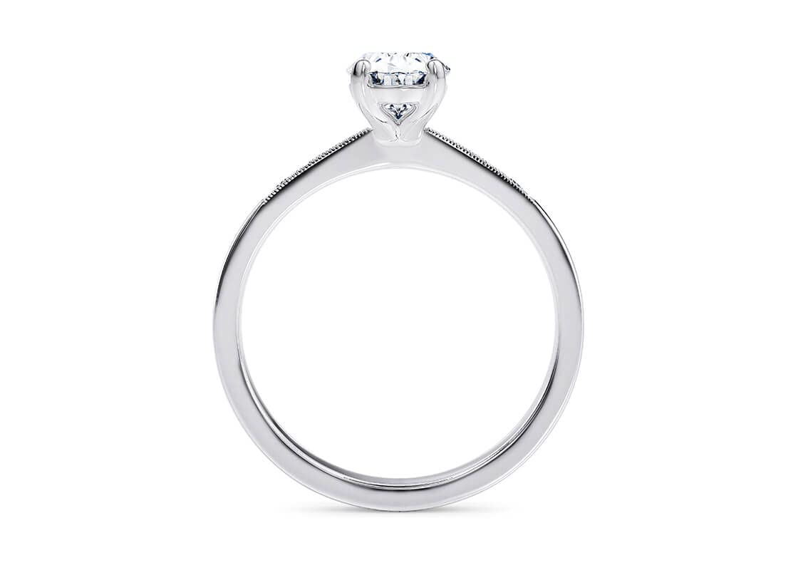 1.0/2.0/3.0 CT Moissanite Oval Engagement Ring for Women - 18K Gold Plated Silver, White Gold, Rose Gold & Yellow Gold with Free Engraving | Wedding Proposal, Anniversary Gift, Bridal Jewelry