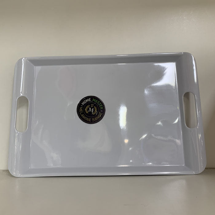 Durable Melamine Rectangle Serving Platter with Handles - Perfect for Parties, BBQs, and Holiday Gatherings