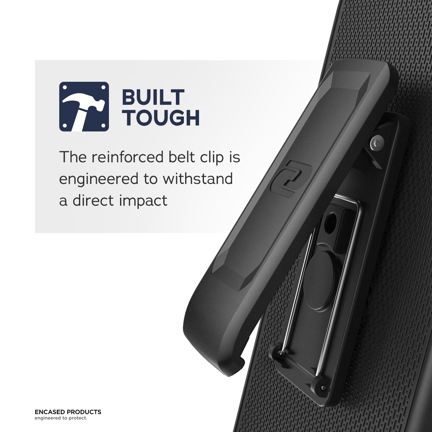 Motorola Edge Plus Belt Clip Holster Case (2020) - Heavy Duty Rugged Full Body Protective Cover with Holder for Moto Edge+ (Black) | Perfect for Construction, Outdoor Work & Active Lifestyle