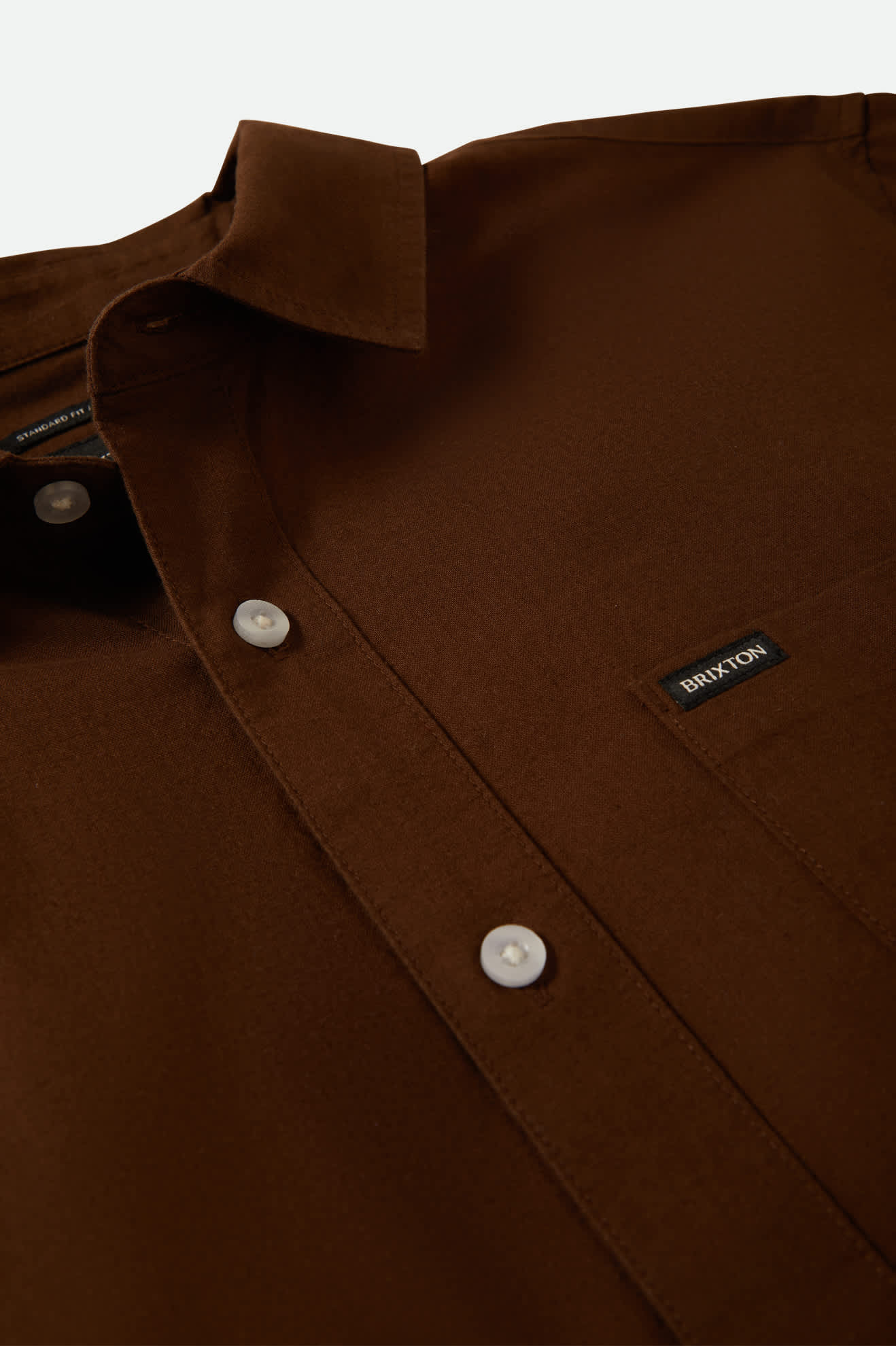 Charter Oxford Short Sleeve Shirt for Men - Dark Earth Textured Casual Wear for Office, Travel & Outdoor Activities