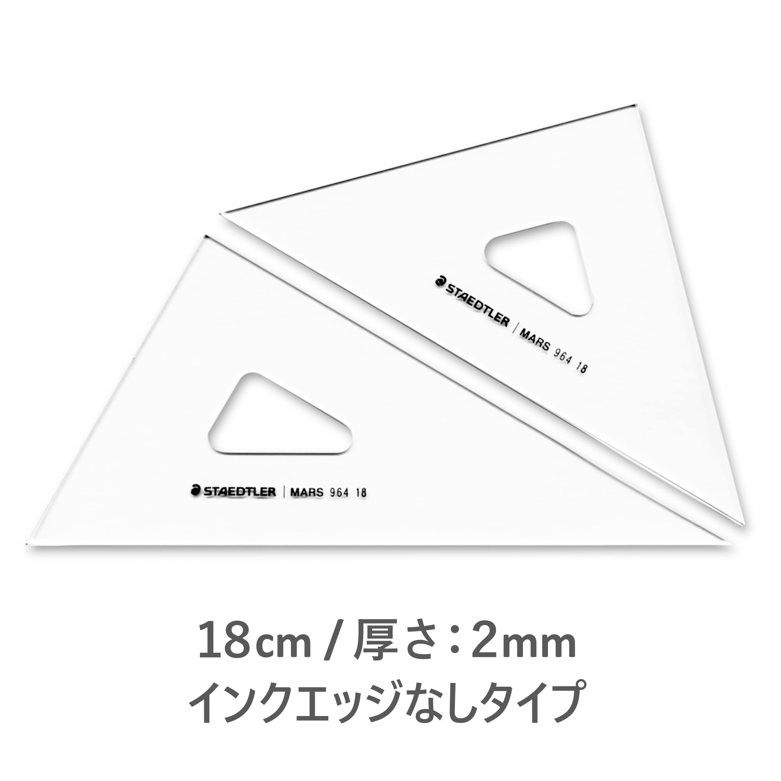 Staedtler 964 18 Triangular Ruler Set - 7.1 Inch (18cm) Precision Drafting & Drawing Tool for Architects, Engineers & Students - Perfect for Technical Sketching, Blueprint Design & School Projects