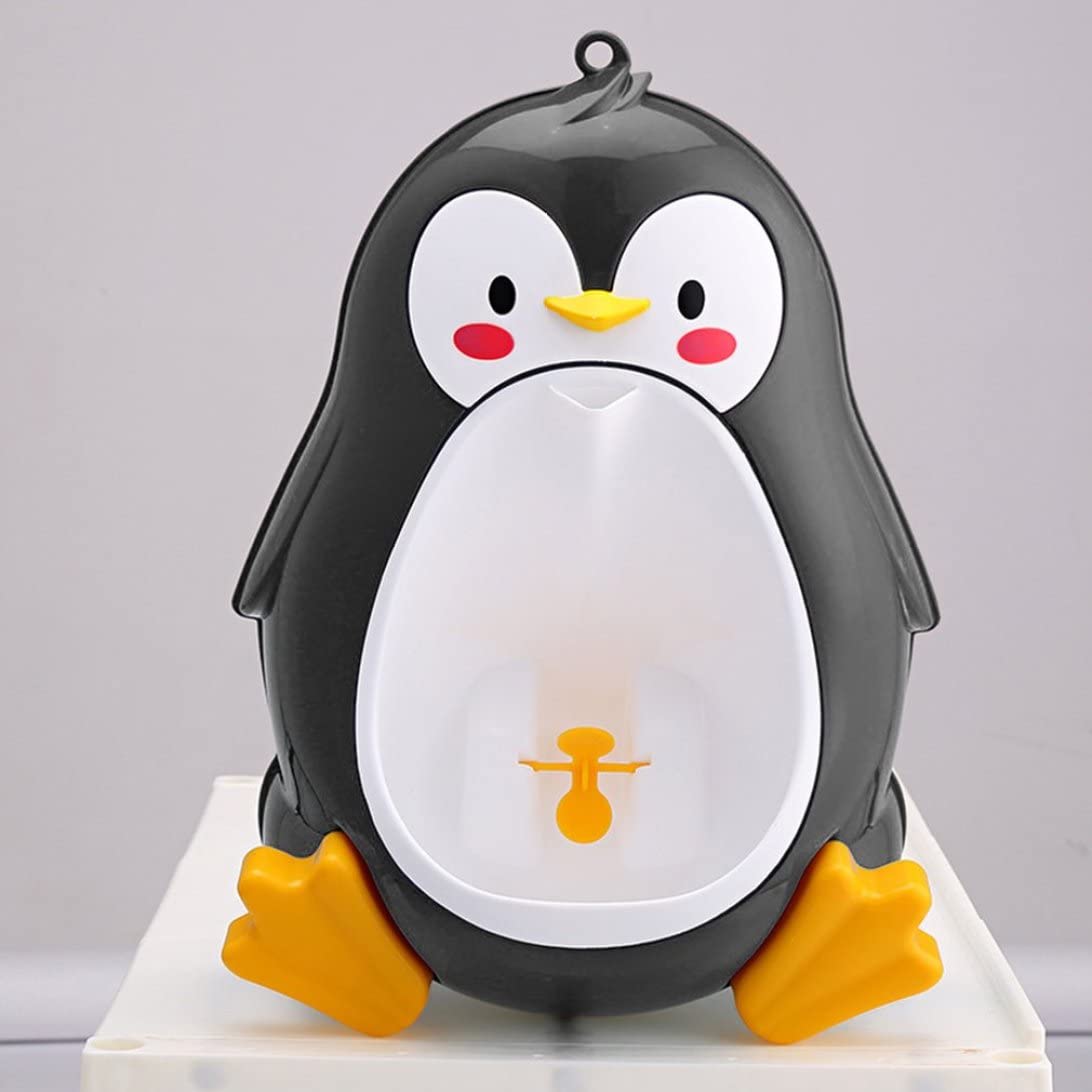 **Cartoon Penguin Toddler Potty Training Urinal for Boys - Funny Aiming Target, Standing Toilet Urinal for Baby Boys - Perfect for Home, Nursery & Travel**