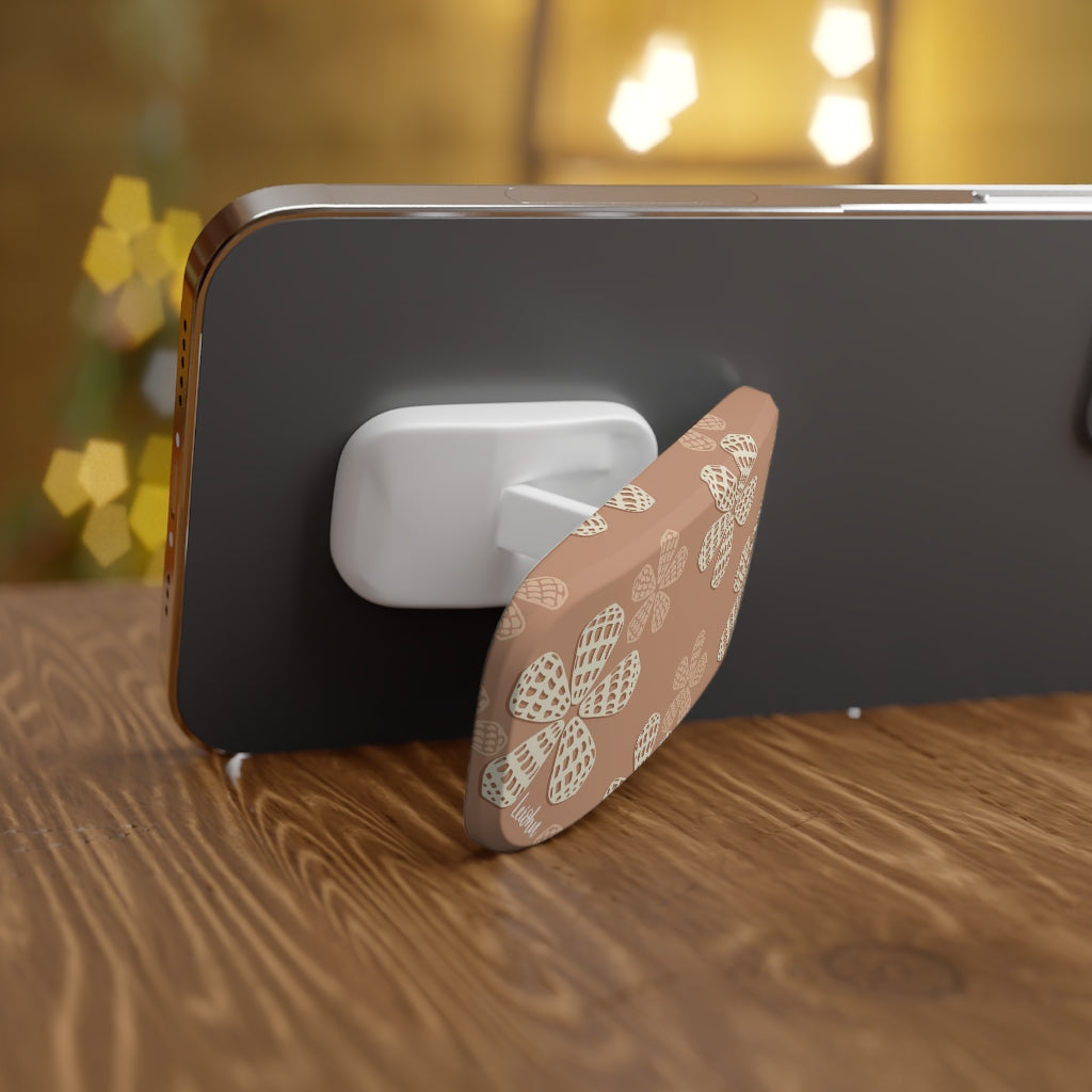 Hebrew Shell Phone Grip - Anti-Slip Phone Holder with Strong Adhesive for iPhone, Samsung & Smartphones - Perfect for Driving, Gym & Everyday Use