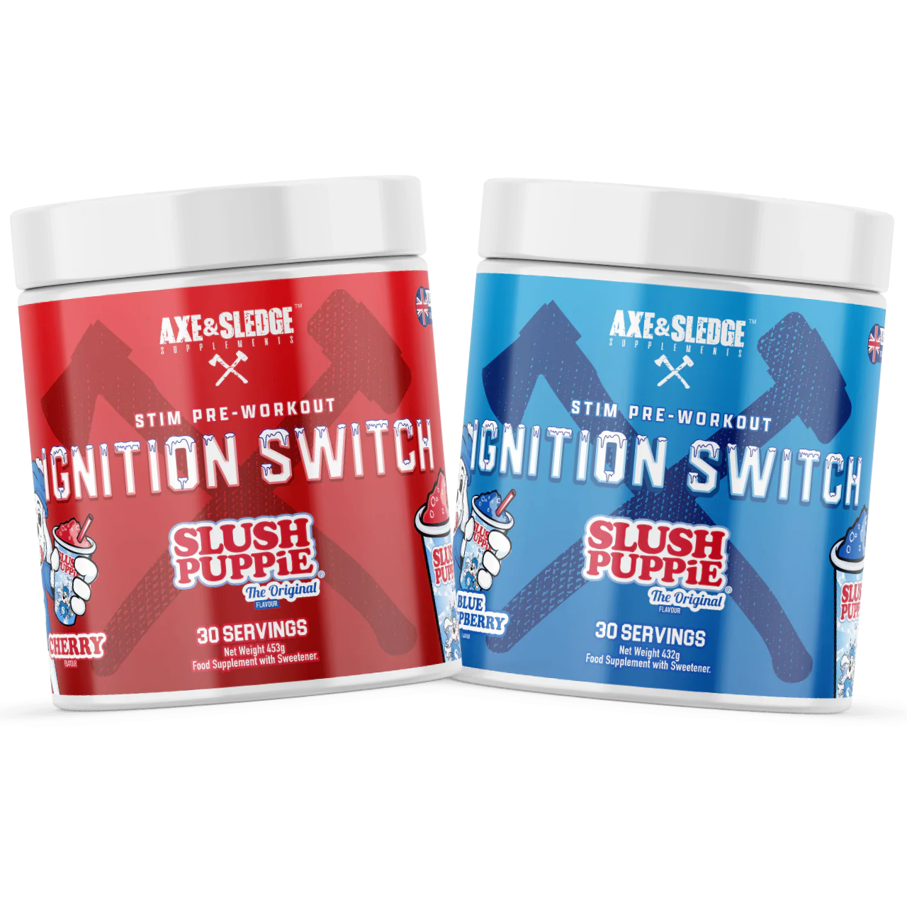 Axe & Sledge Ignition Switch Pre-Workout Supplement - 432g Powder for Energy & Focus | Gym, Fitness & Bodybuilding Performance Booster
