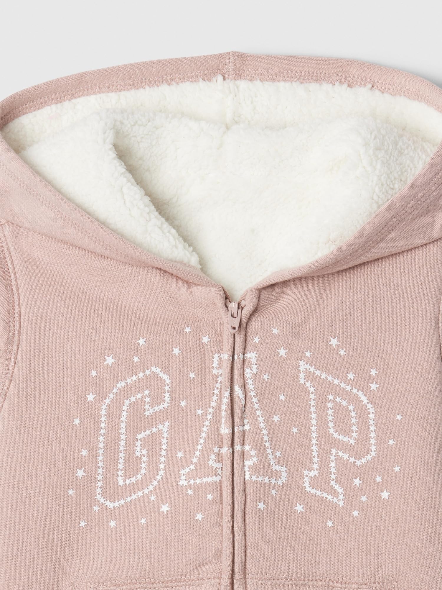 GAP Baby Girls Logo Full Zip Hoodie - Soft Cotton Hooded Sweatshirt for Toddlers - Perfect for Playdates, Daycare & Outdoor Adventures