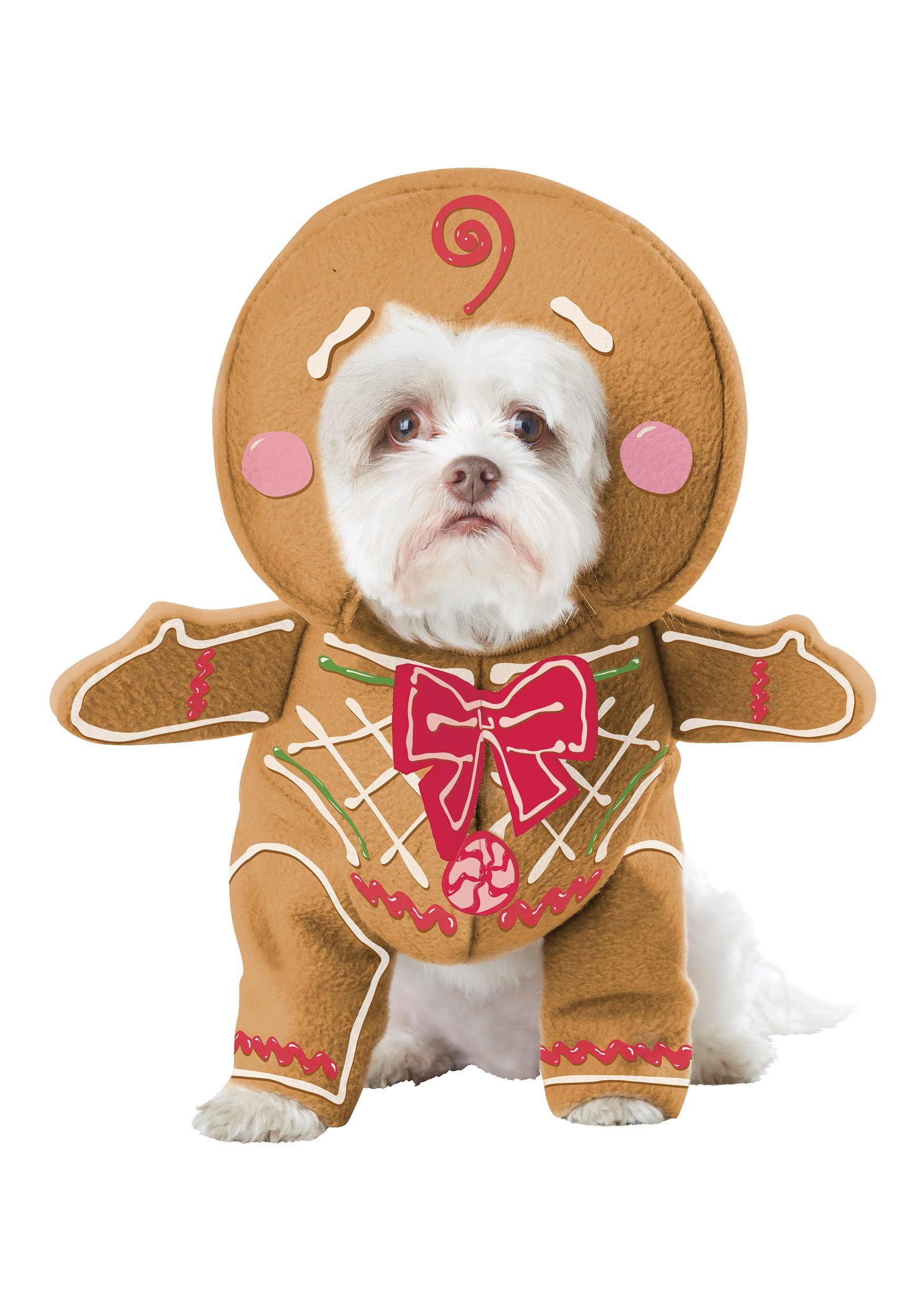 California Costumes Gingerbread Pup Dog Costume - Small, Beige Holiday Outfit for Pets | Perfect for Christmas Parties & Photo Shoots